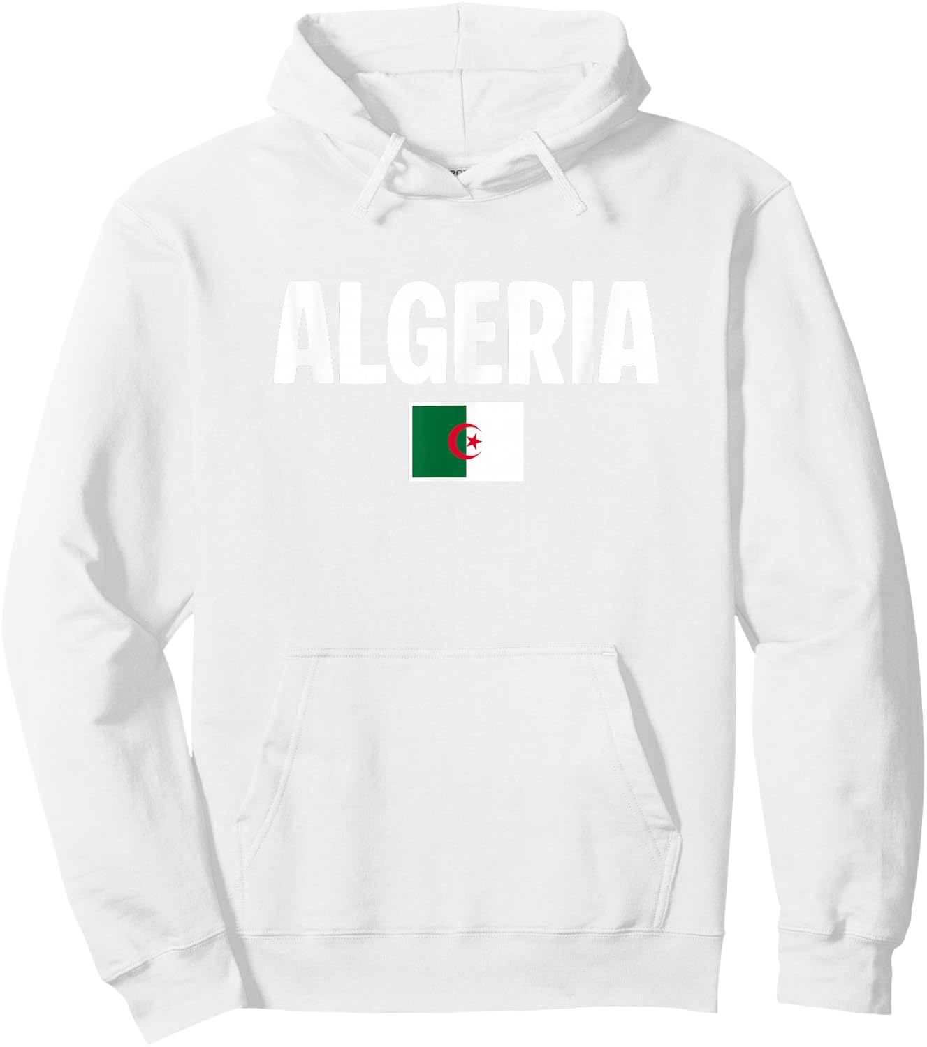 Algerian Flag Algeria Hoodie - Hoodie | White