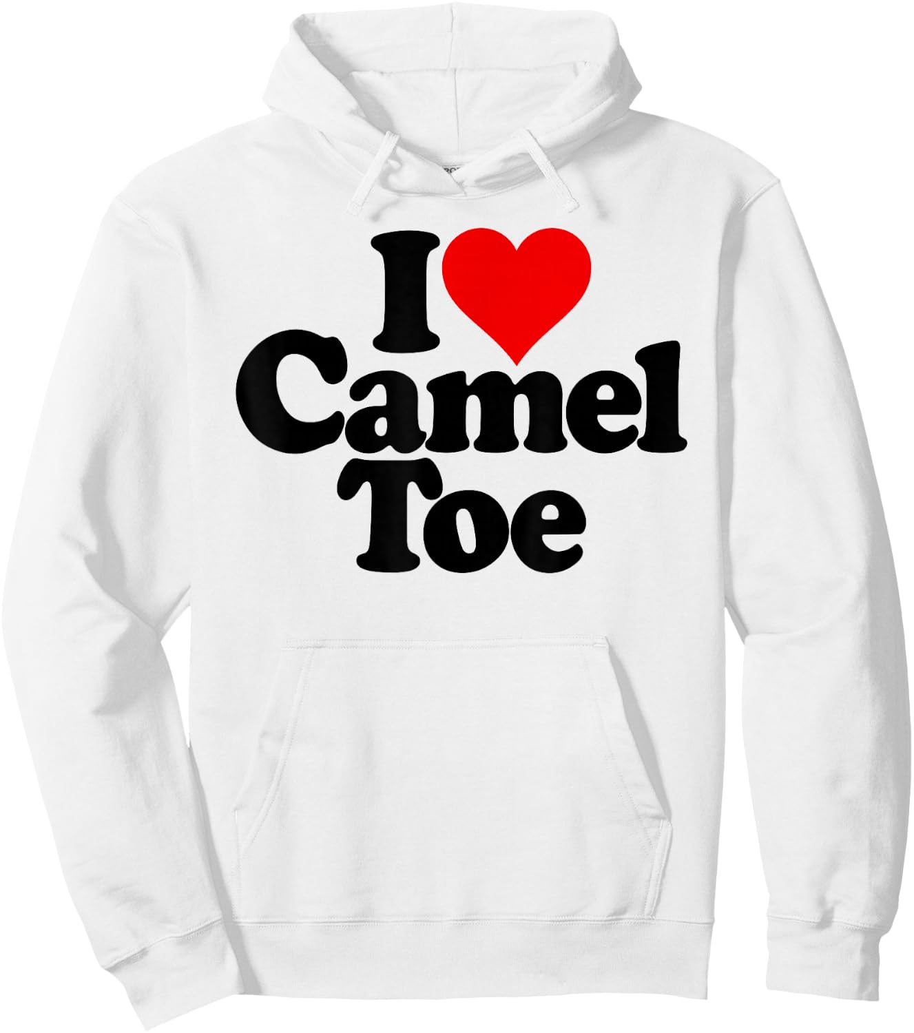 I Love Heart Camel Toe Hoodie - Hoodie | White