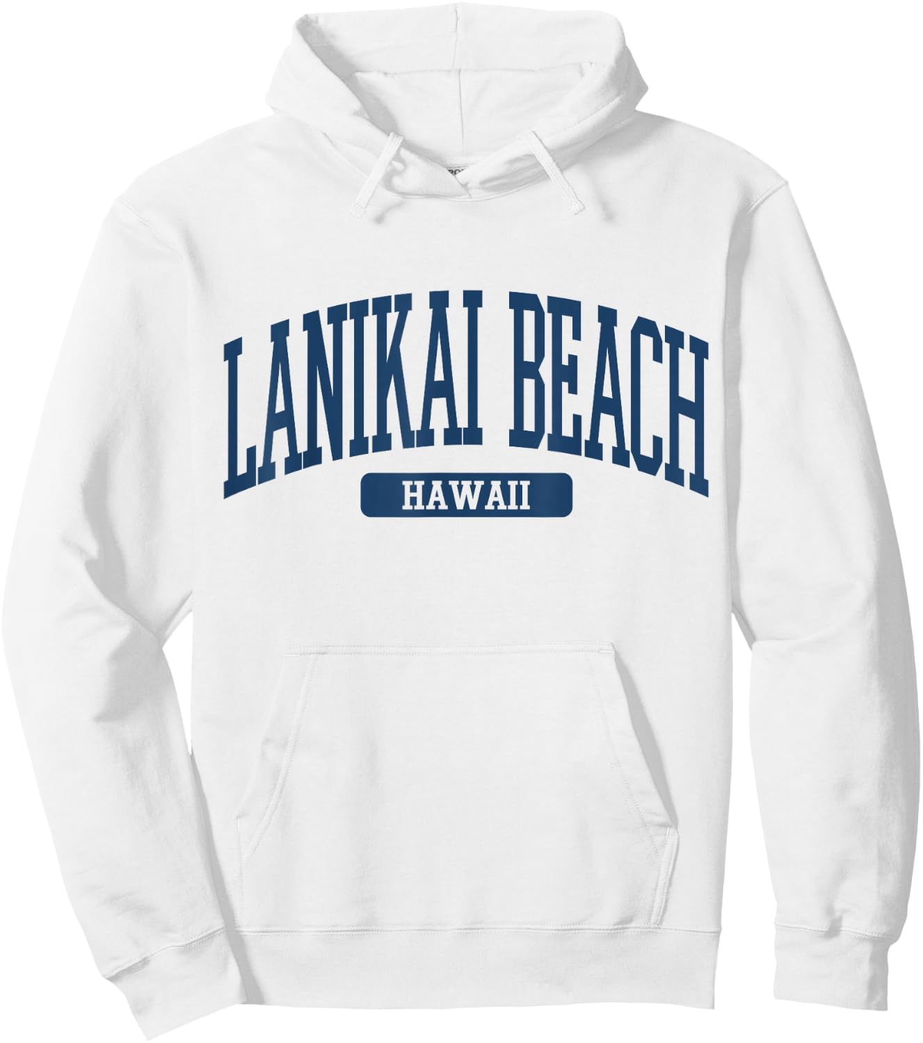 Lanikai Beach Hawaii Souvenir Simple Summer Aesthetic Hoodie - Hoodie | White