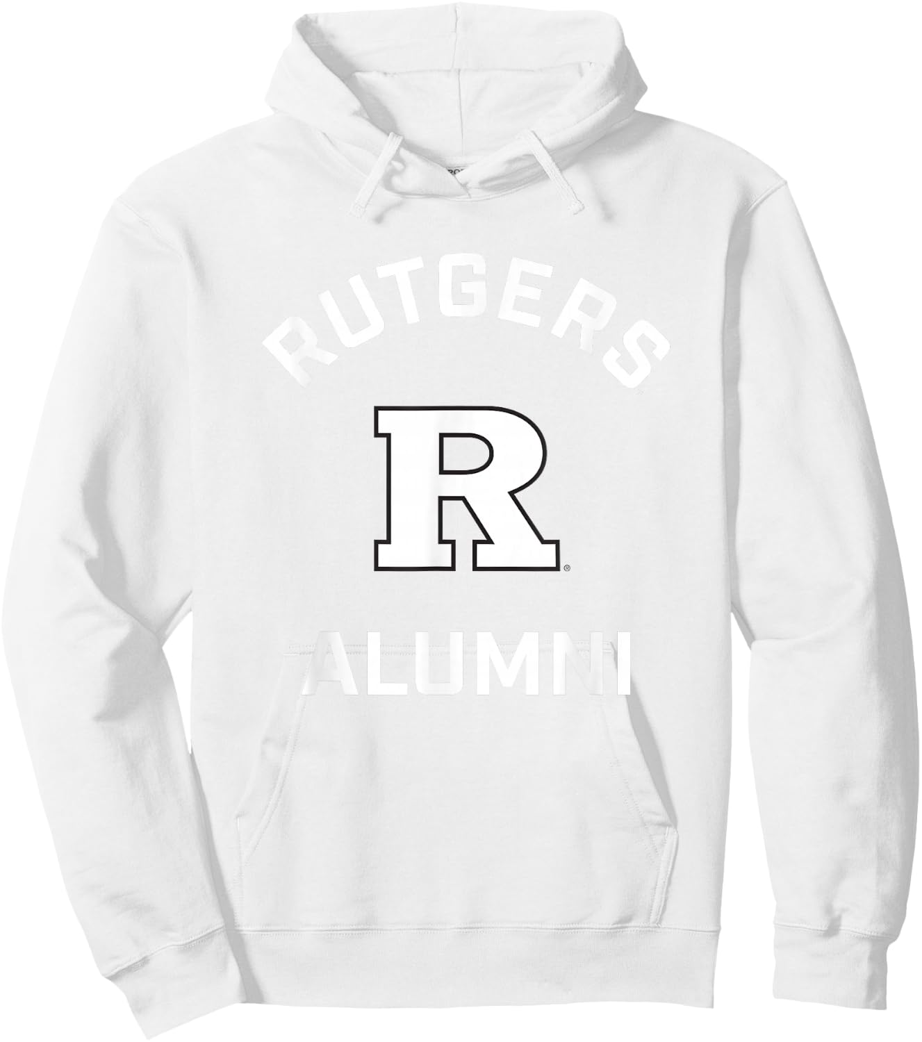 Rutgers University Scarlet Knights Arched Alumni Hoodie - Hoodie | White