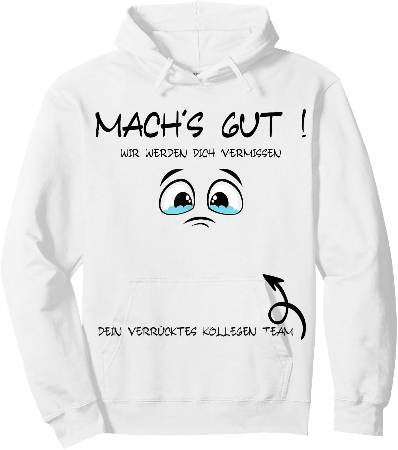 Job Change Farewell Gift Signature Colleague Farewell Hoodie - Hoodie | White