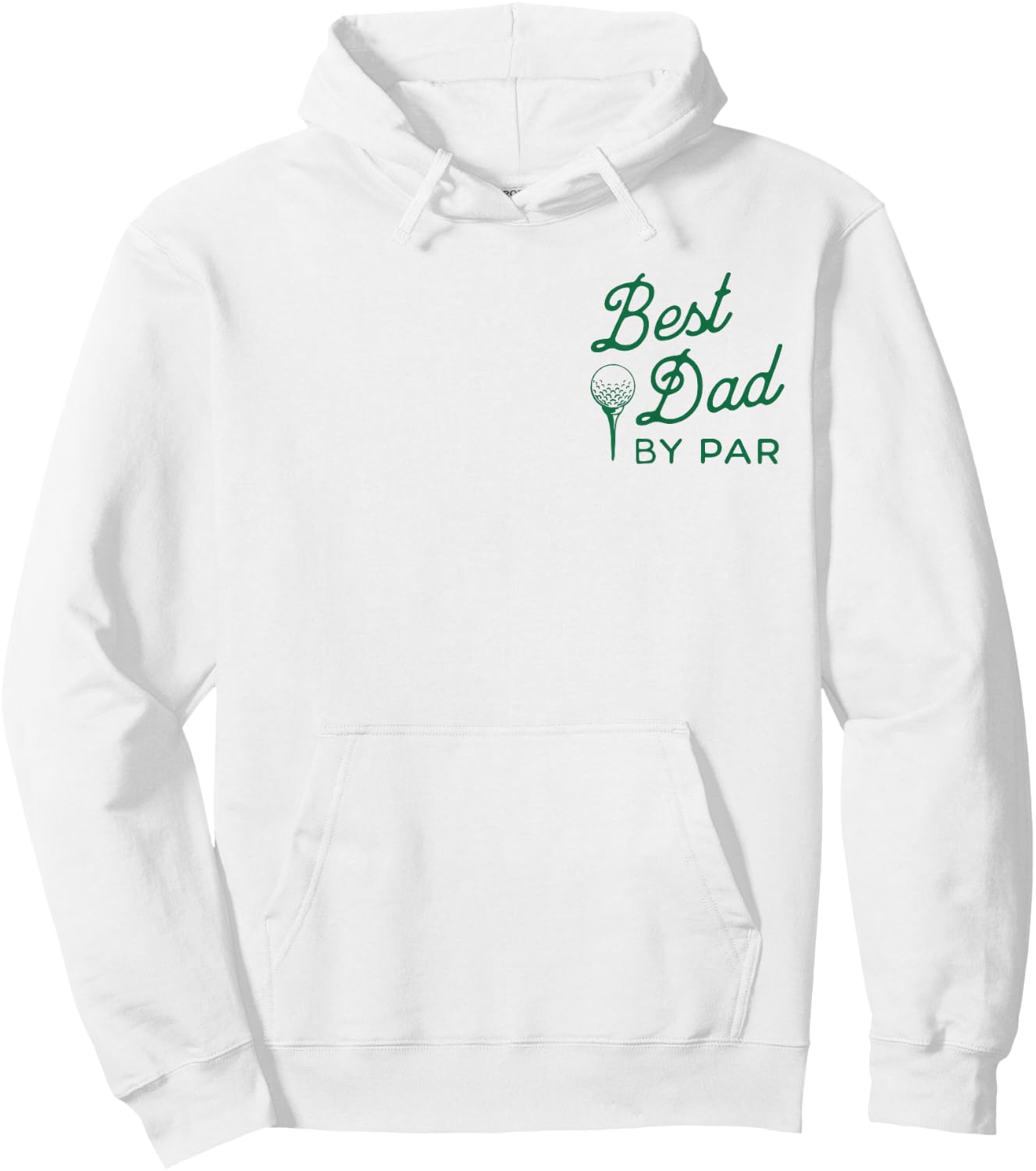 Funny Golf Dad Retro Graphic Above Average Golfer Father Hoodie - Hoodie | White
