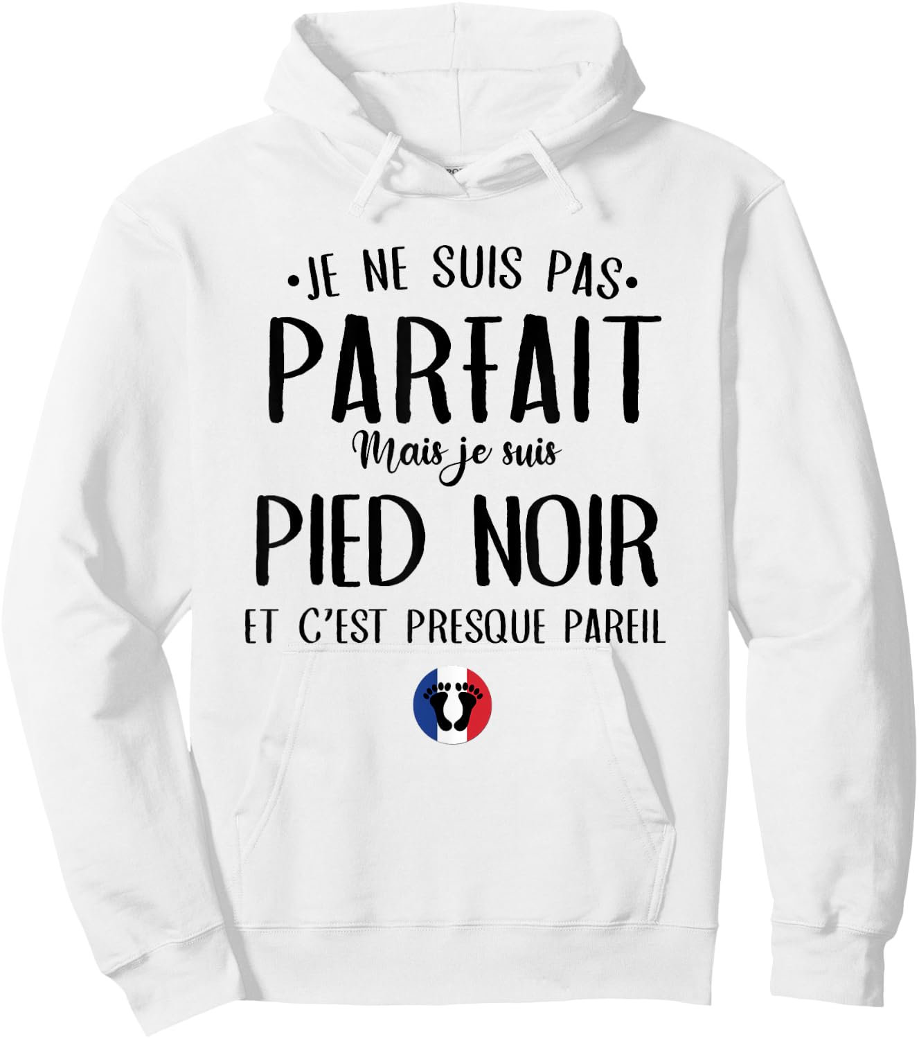 Gift Original Grandpa Granny Black Feet , white, S Hoodie - Hoodie | White