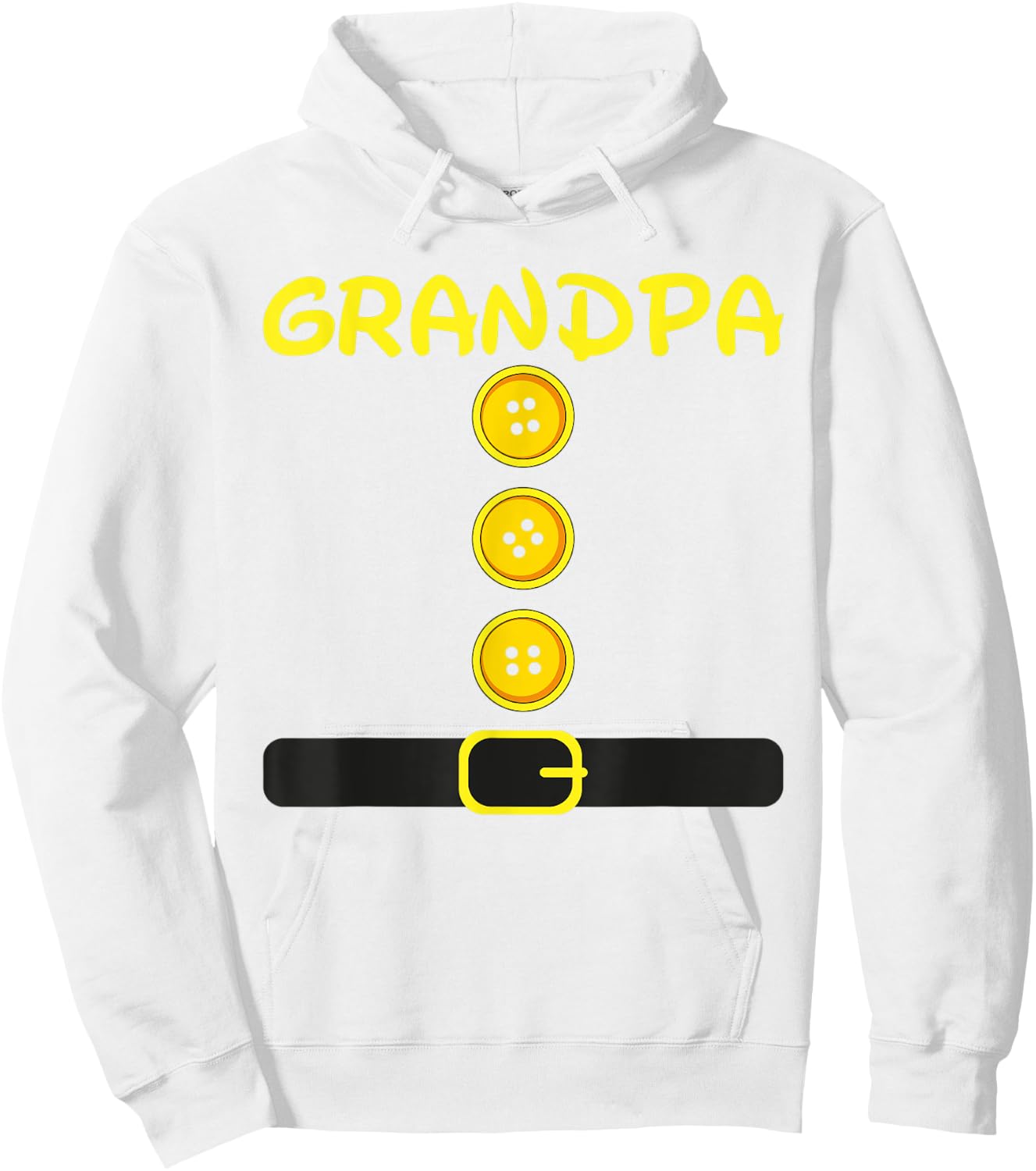 Grandpa Dwarf Costume Color Family Matching Dwarf Halloween Hoodie - Hoodie | White