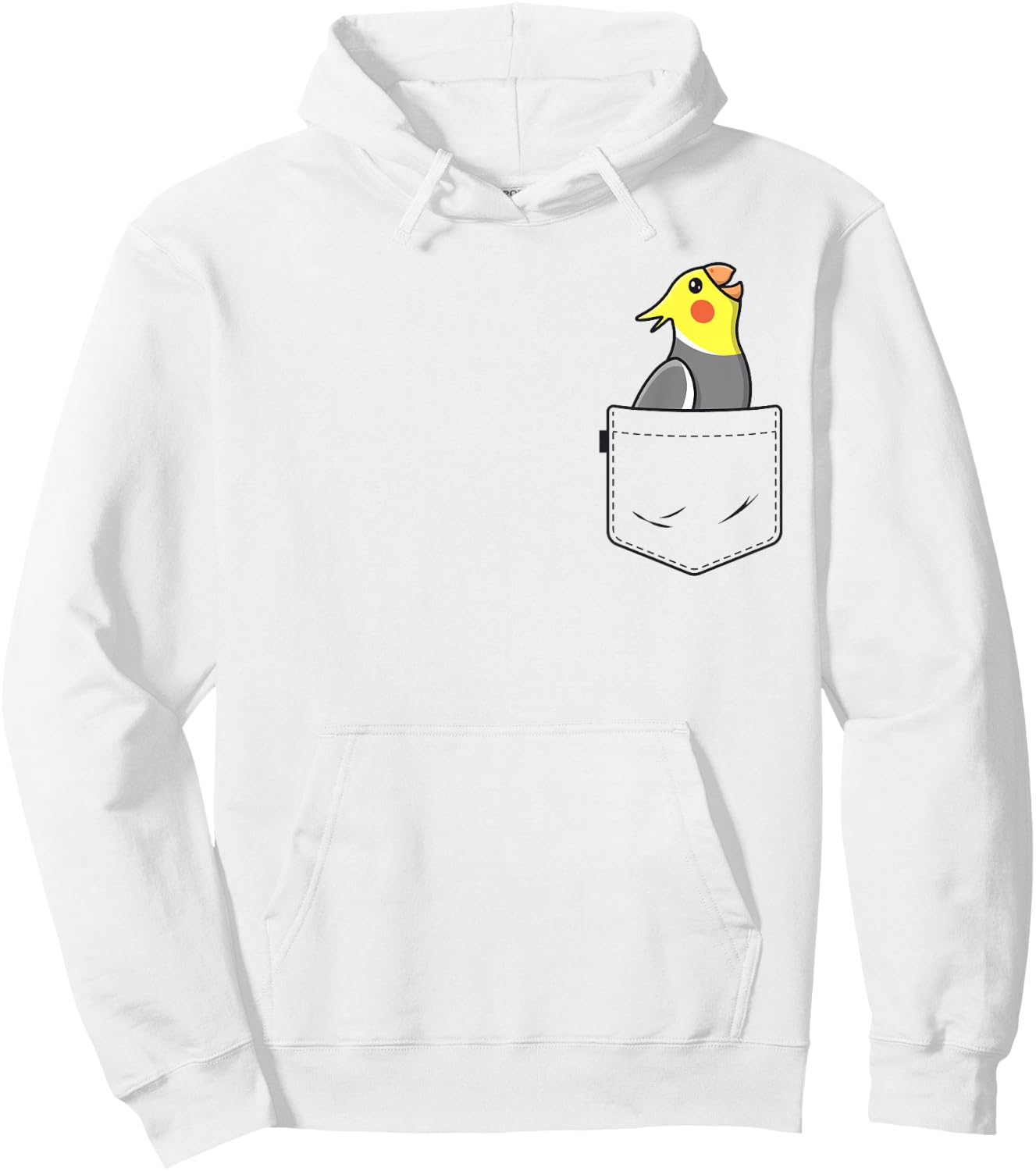 Pocket Cockatiel Women Girls Funny Bird Mom Birb Lovers Hoodie - Hoodie | White