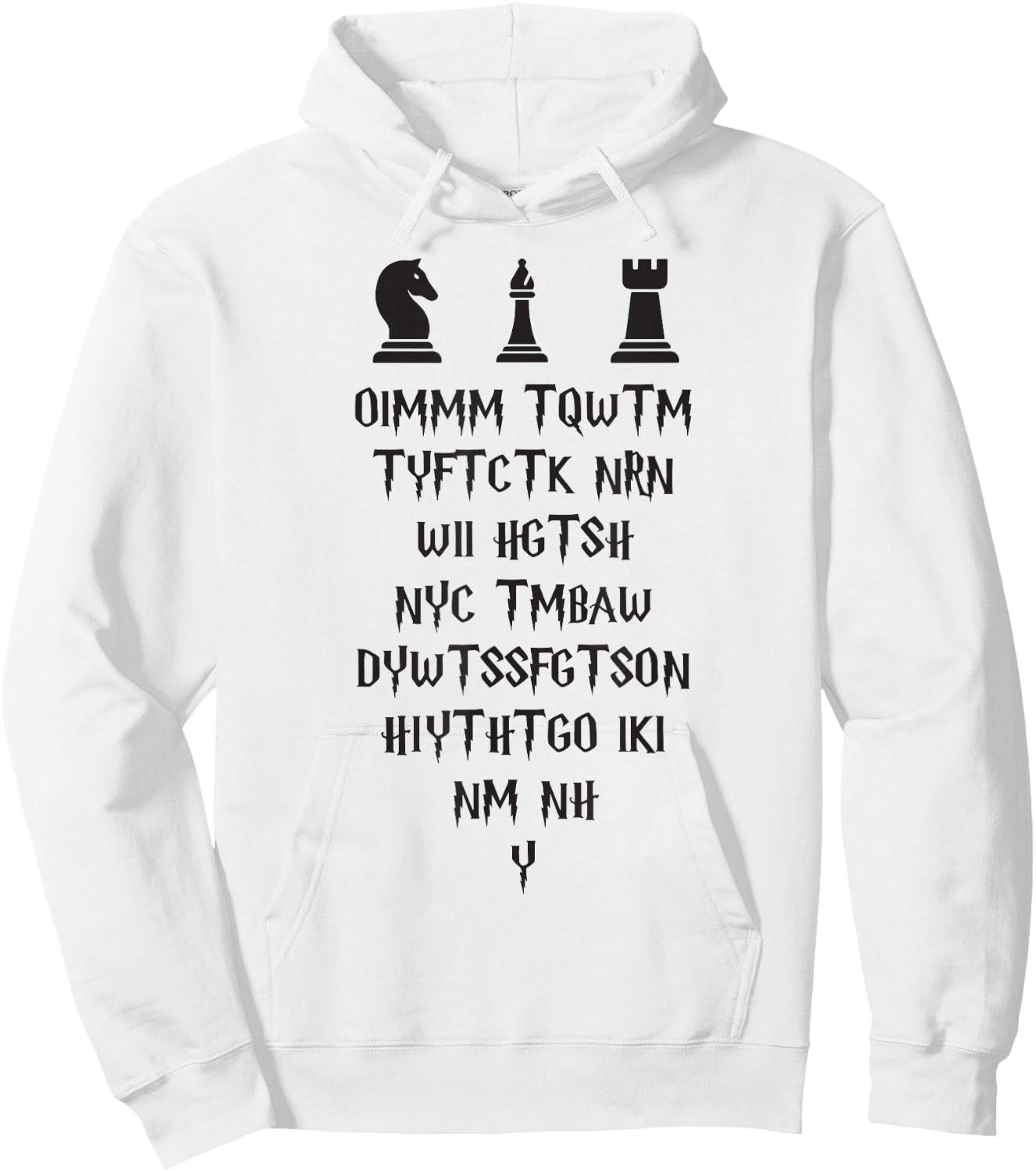 Once I Make My Move Acronym Wizard Chess Funny Design Hoodie - Hoodie | White