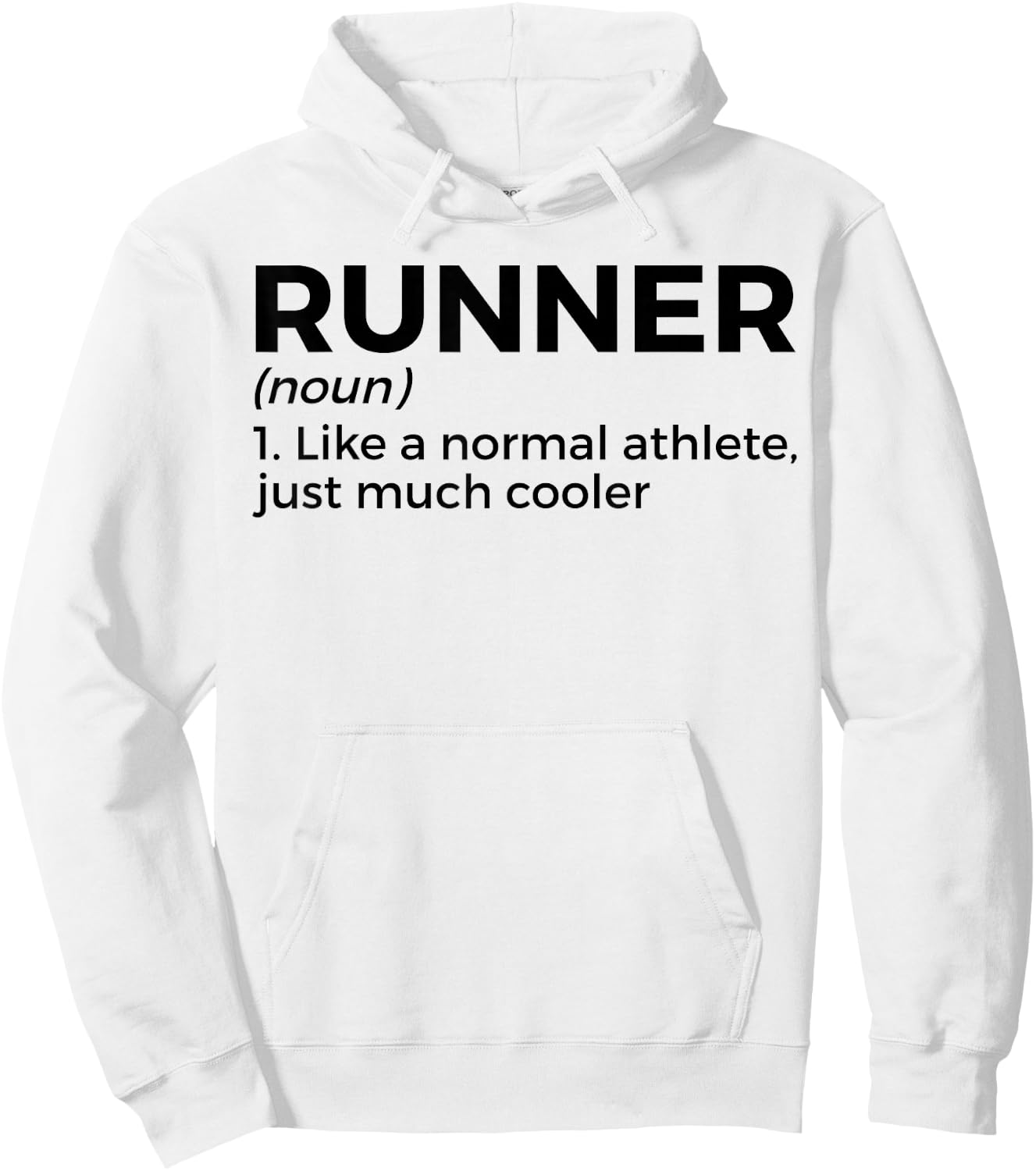 Running Definition Funny Runner Hoodie - Hoodie | White