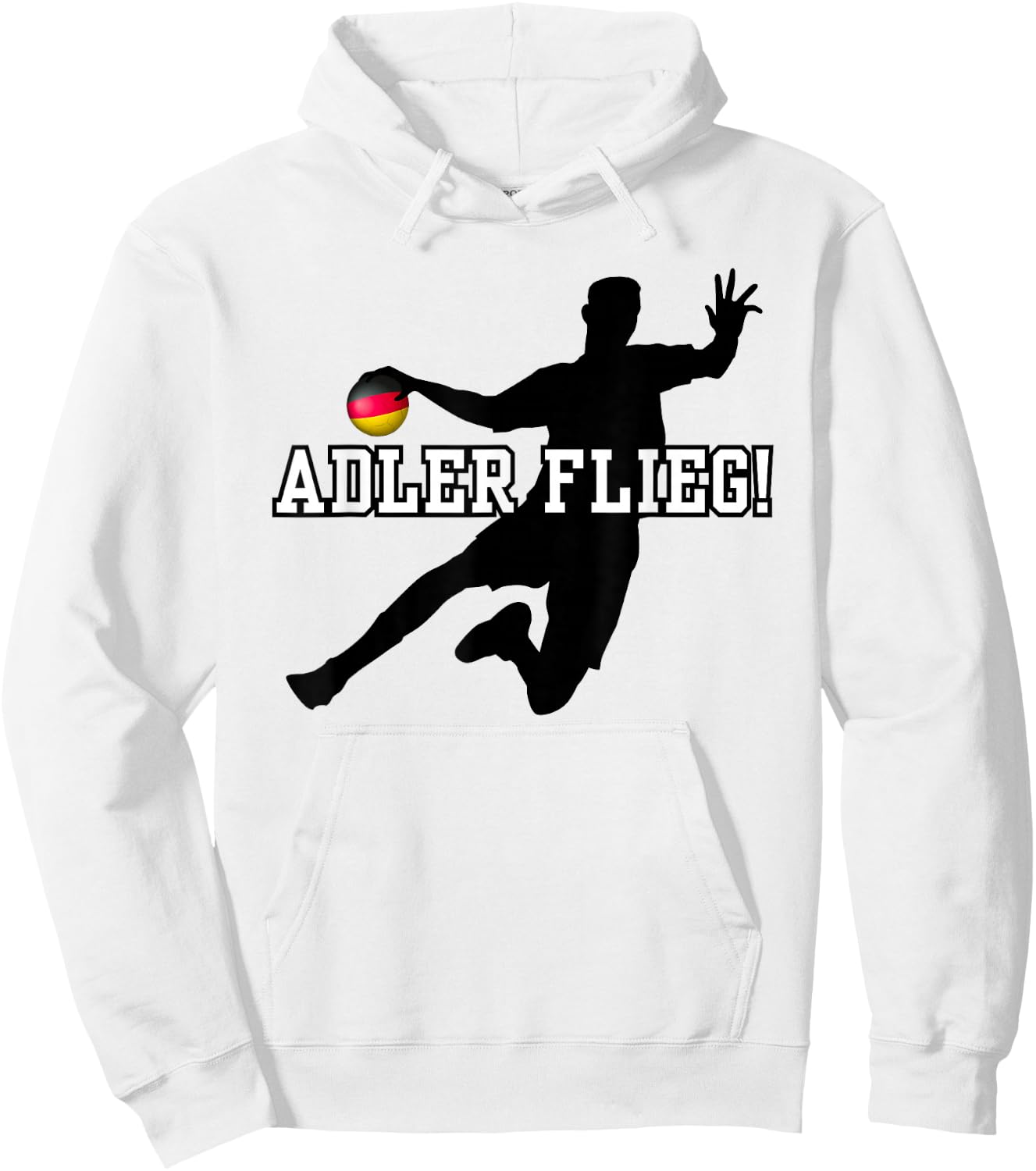 Adler Flieg Handball Fan Outfit , gray Hoodie - Hoodie | White
