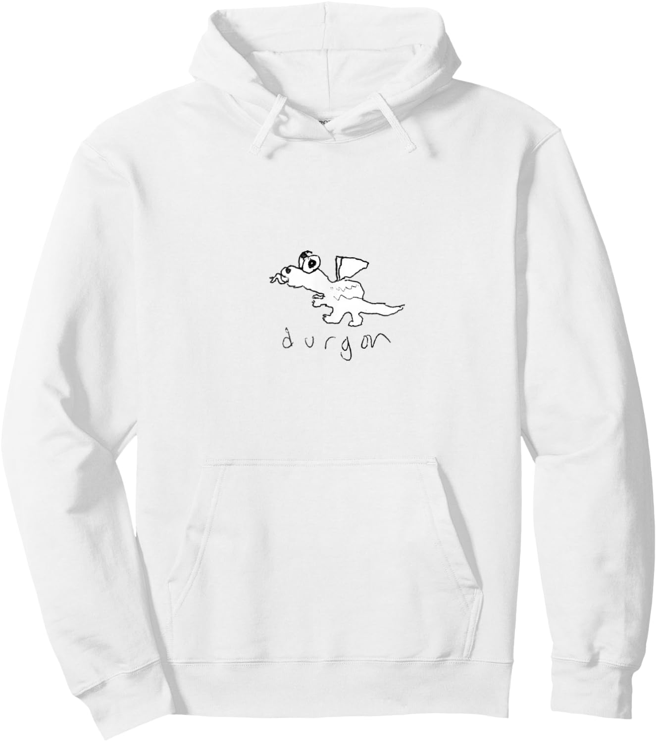 Durgon Dragon Graphic Streetwear Harujuku Aesthetic Hoodie - Hoodie | White