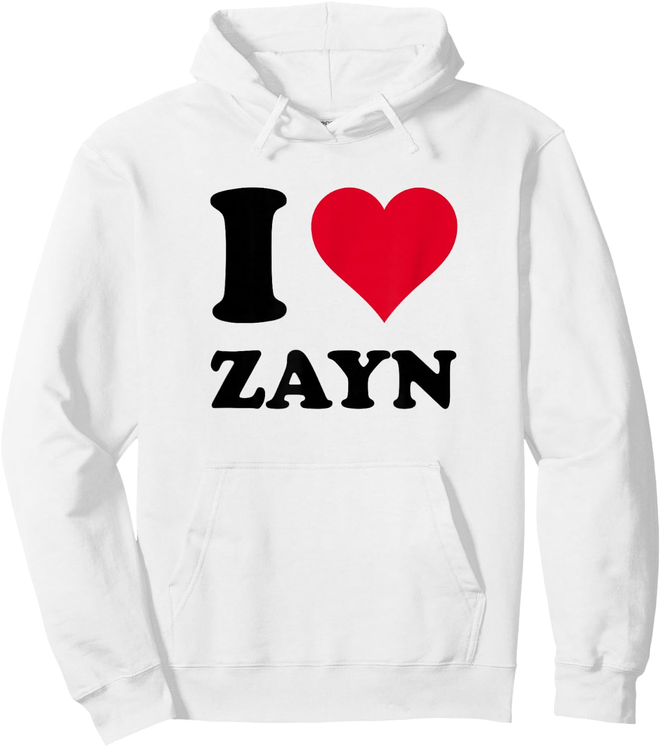 I Love Zayn Hoodie - Hoodie | White