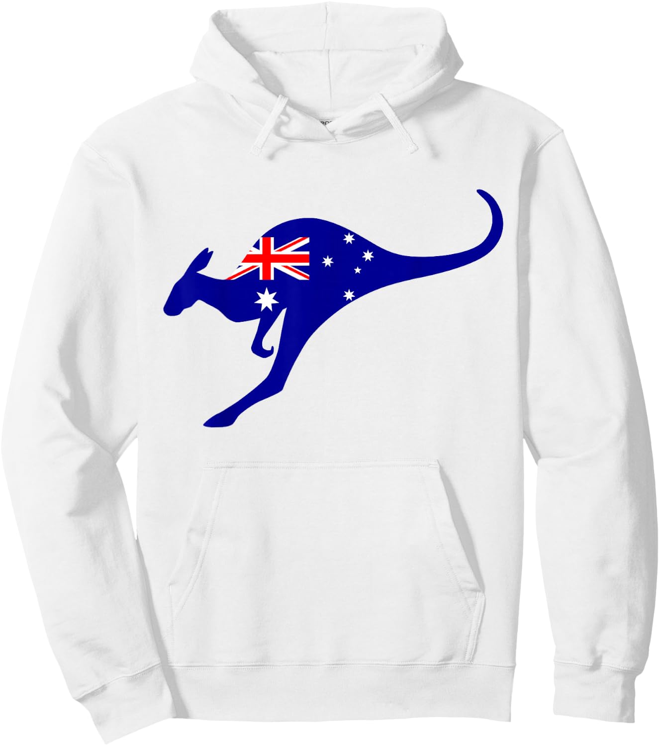 Vintage Kangaroo Australia Flag Aussie Roo Kangaroo Hoodie - Hoodie | White