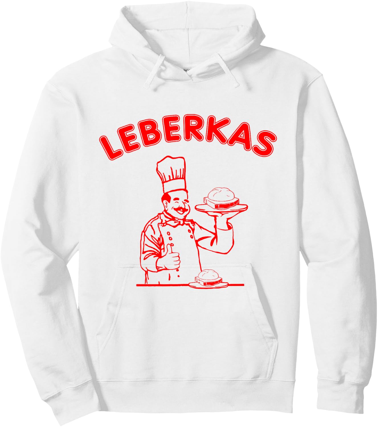 Leberkas Designs , White Hoodie - Hoodie | White