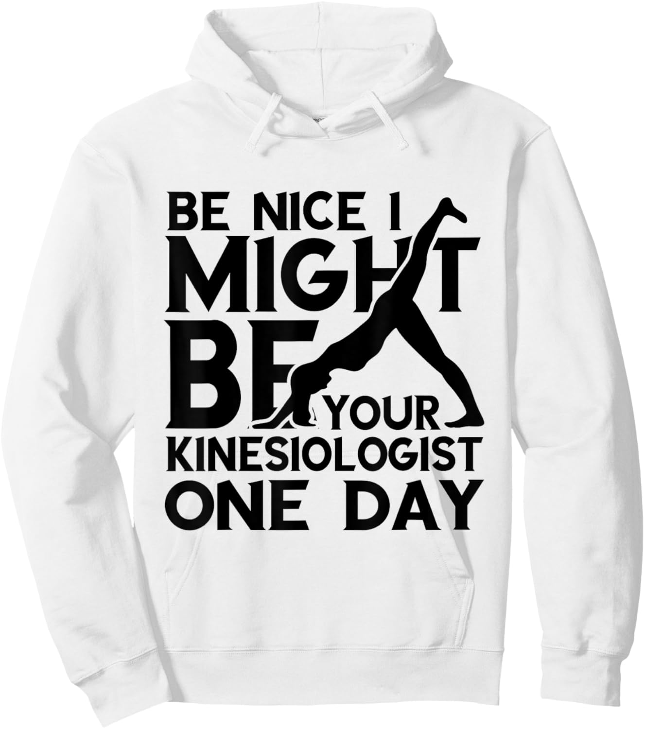 Kinesiology Kinesiologist One Day Be Nice Kinesiotherapist Hoodie - Hoodie | White