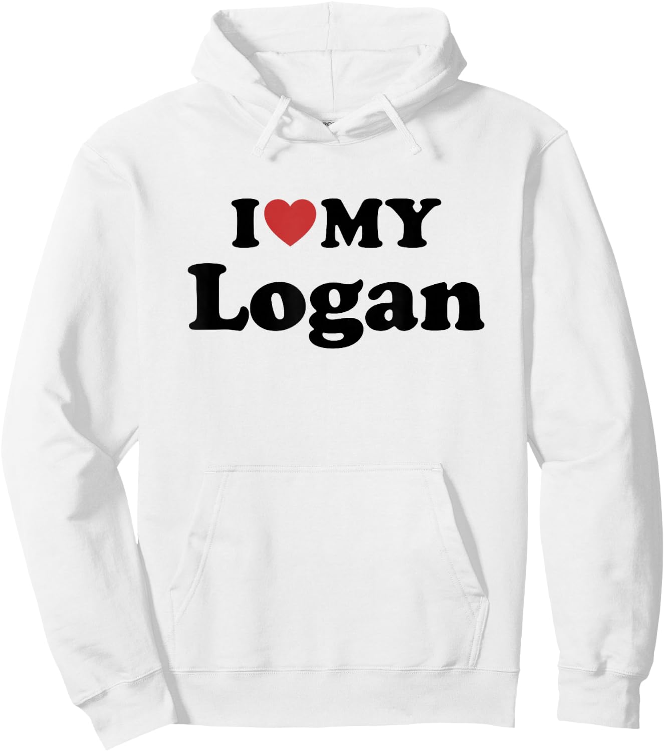 I Love My Logan Hoodie - Hoodie | White