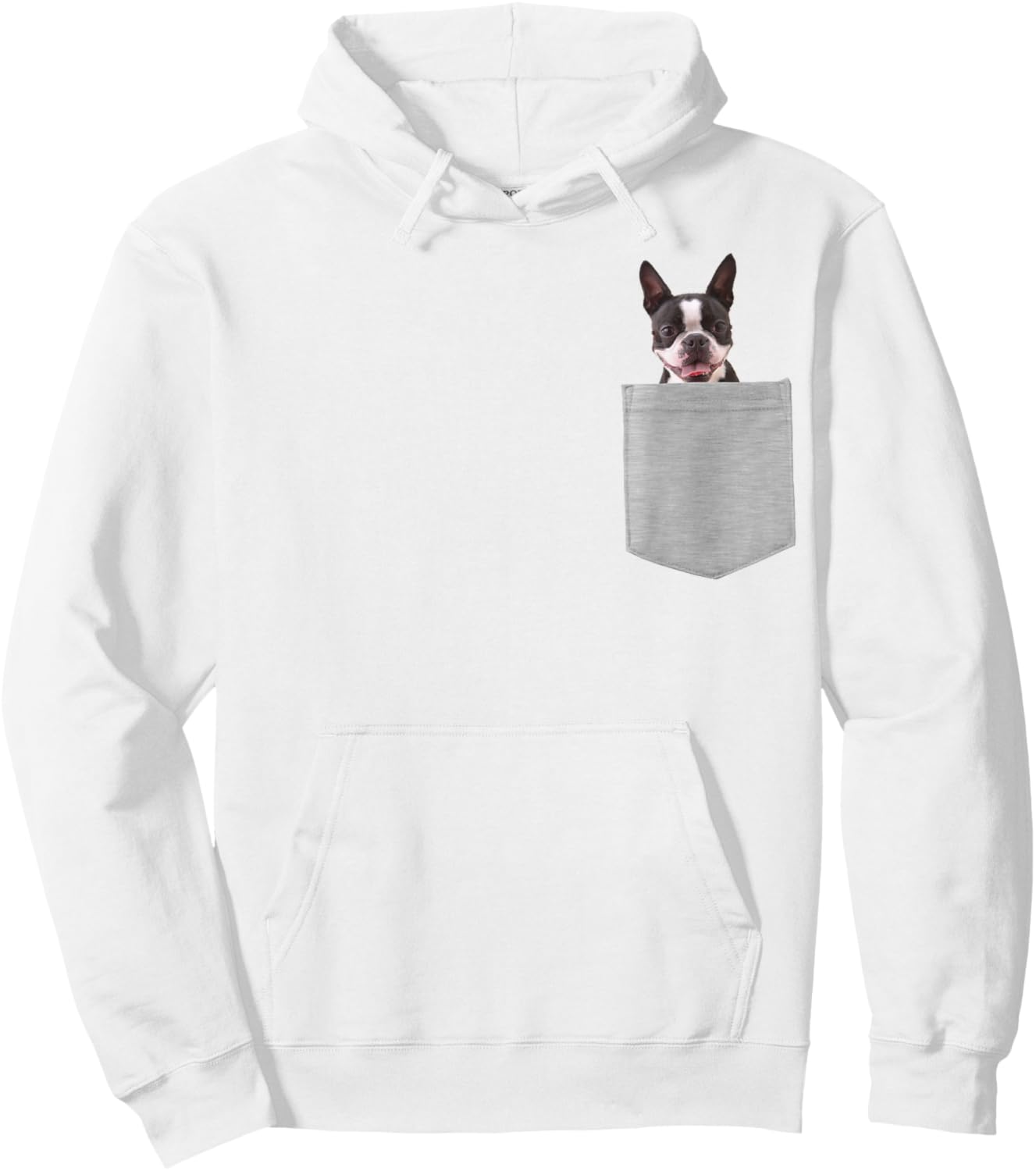 Dog in Your Pocket Boston Terrier Women Girls Kids Hoodie - Hoodie | White