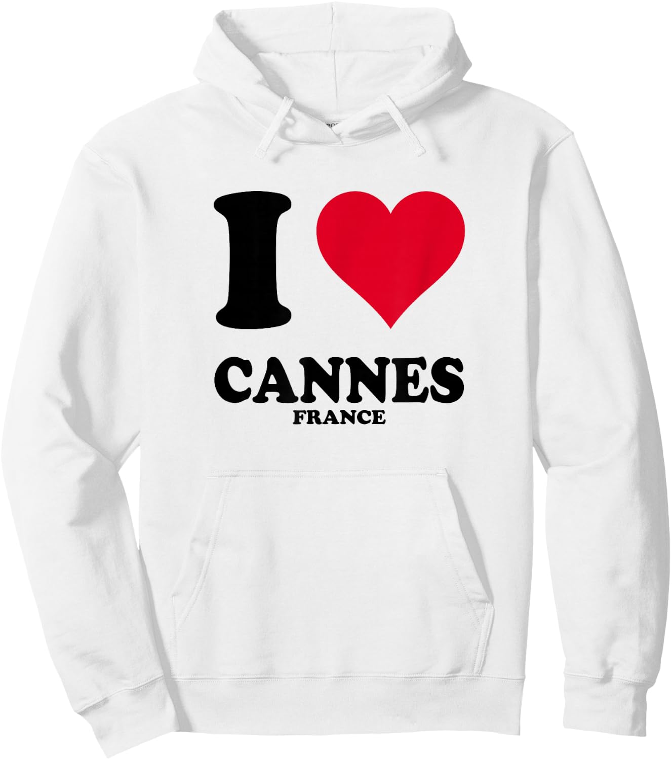 I Love Cannes , white, S Hoodie - Hoodie | White