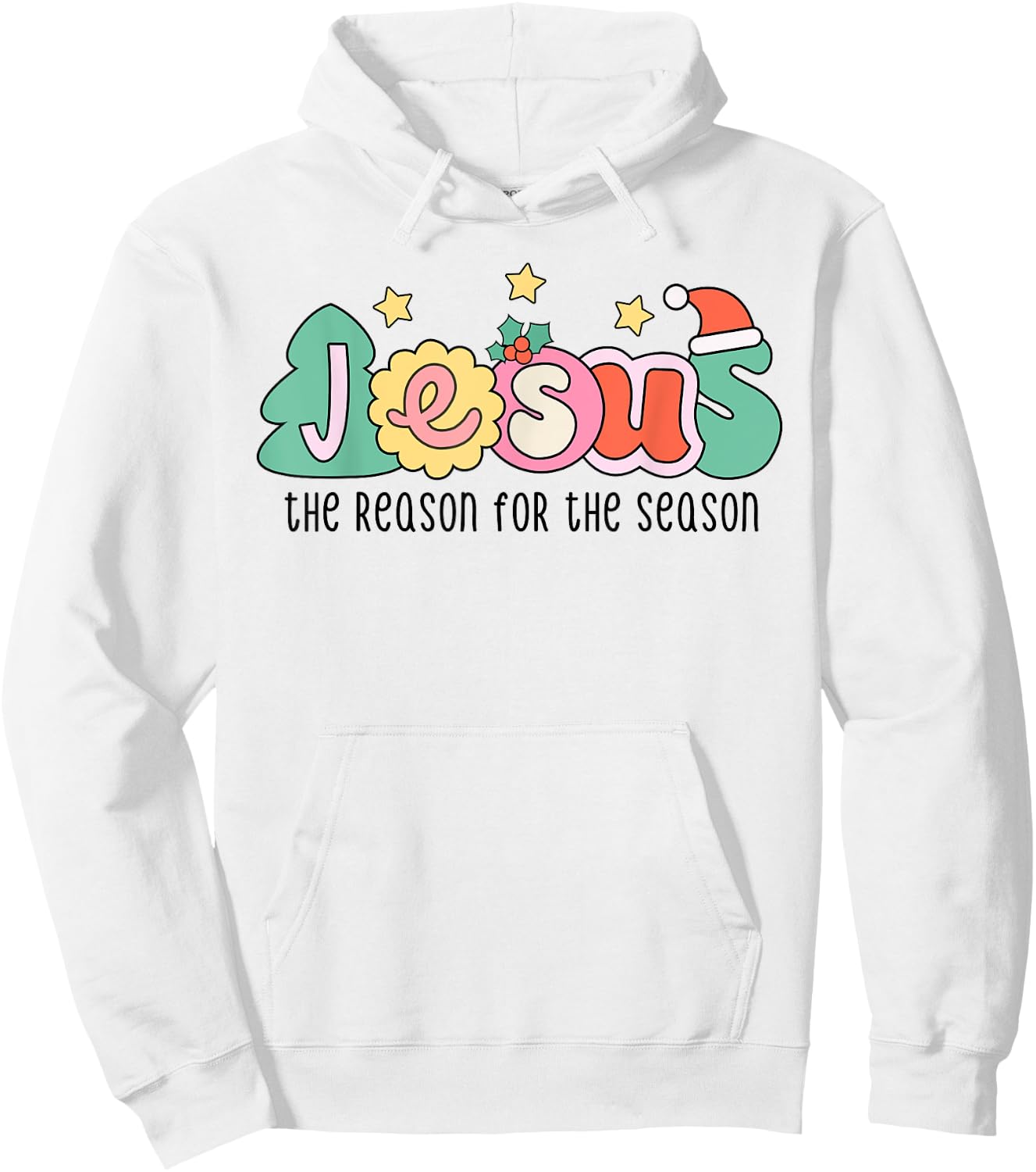 Christian Christmas Jesus The Reason for The Season Hoodie - Hoodie | White