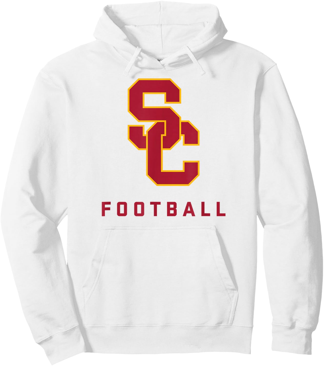 USC Trojans Football Classic Logo Officially Licensed Hoodie - Hoodie | White