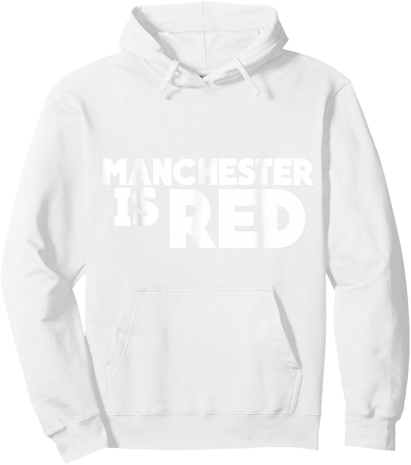 Manchester Is Red , United Supporter Essentials Hoodie - Hoodie | White