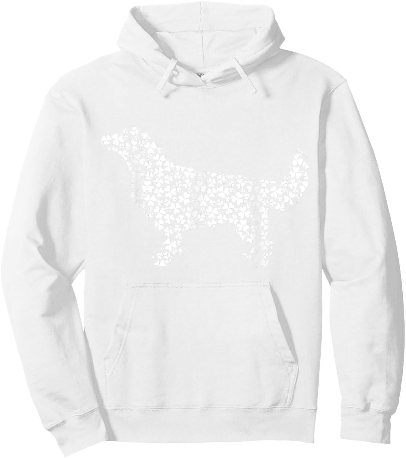 Golden Retriever Dog Cute Shamrock St Patricks Day Women Kids Hoodie - Hoodie | White
