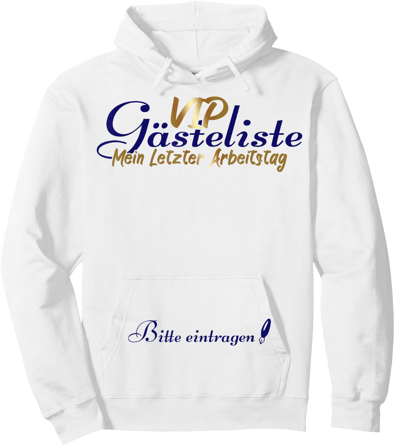 Last Working Day VIP Guest List Retirement Busstand , White, s Hoodie - Hoodie | White