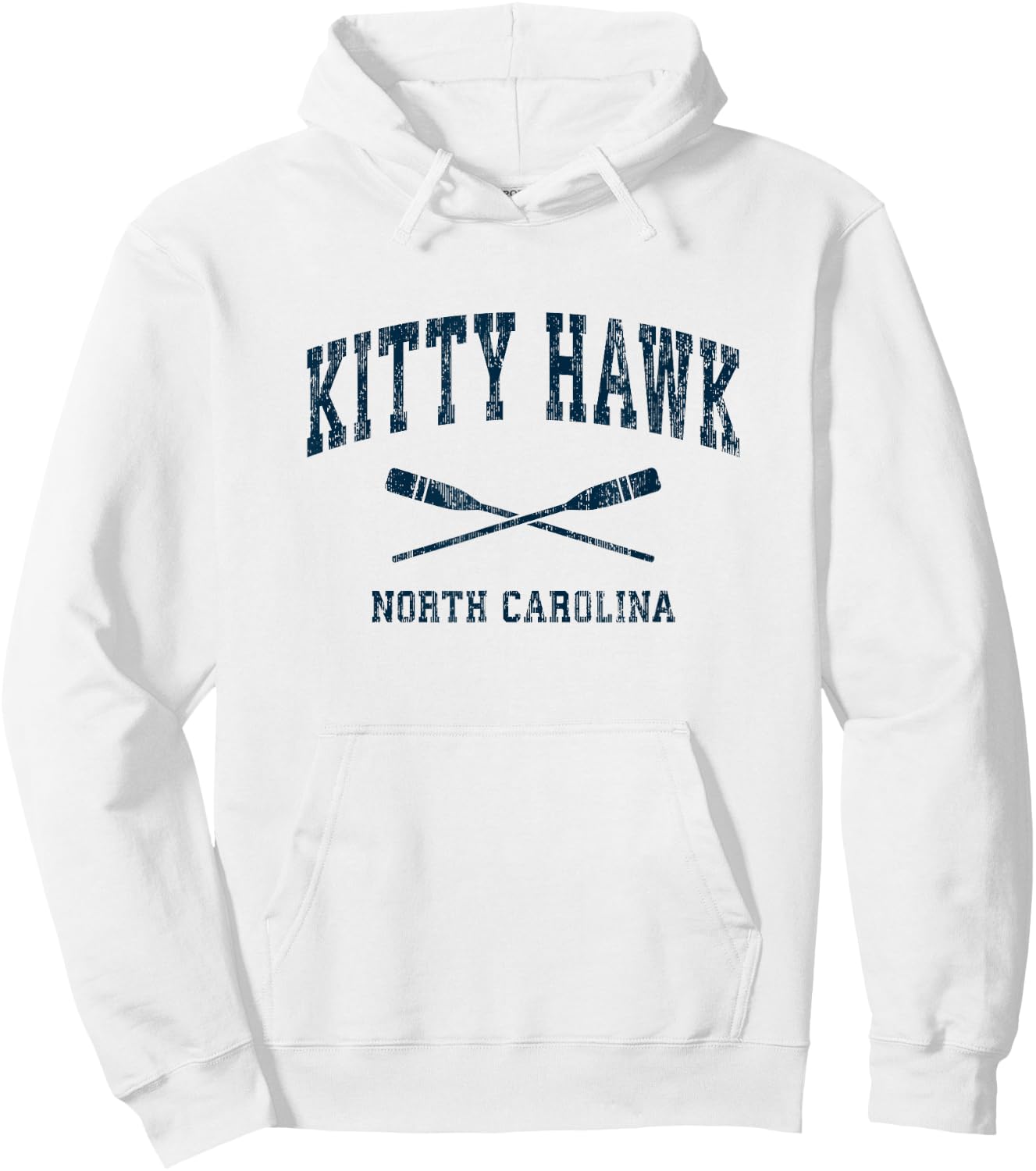 Kitty Hawk North Carolina Vintage Nautical Paddles Sports Oa Hoodie - Hoodie | White