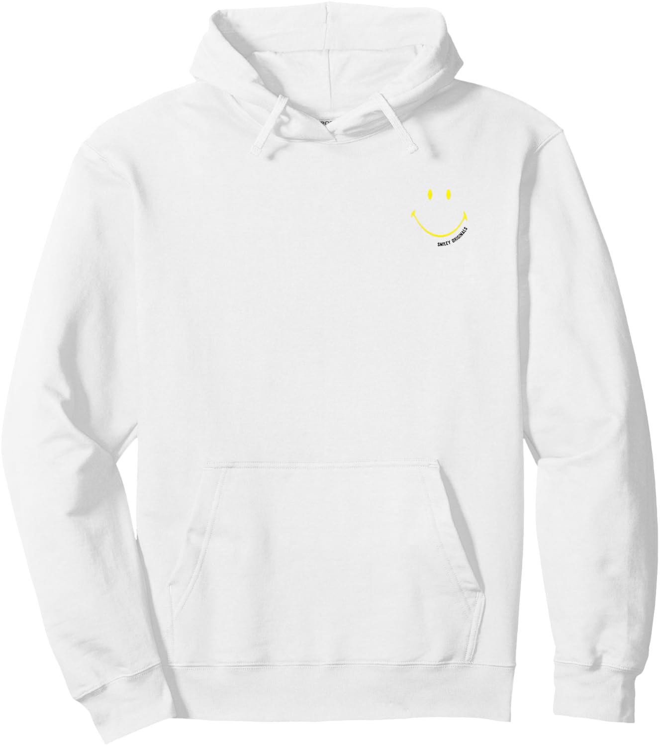 Smiley Originals Big Happy Smile Hoodie - Hoodie | White