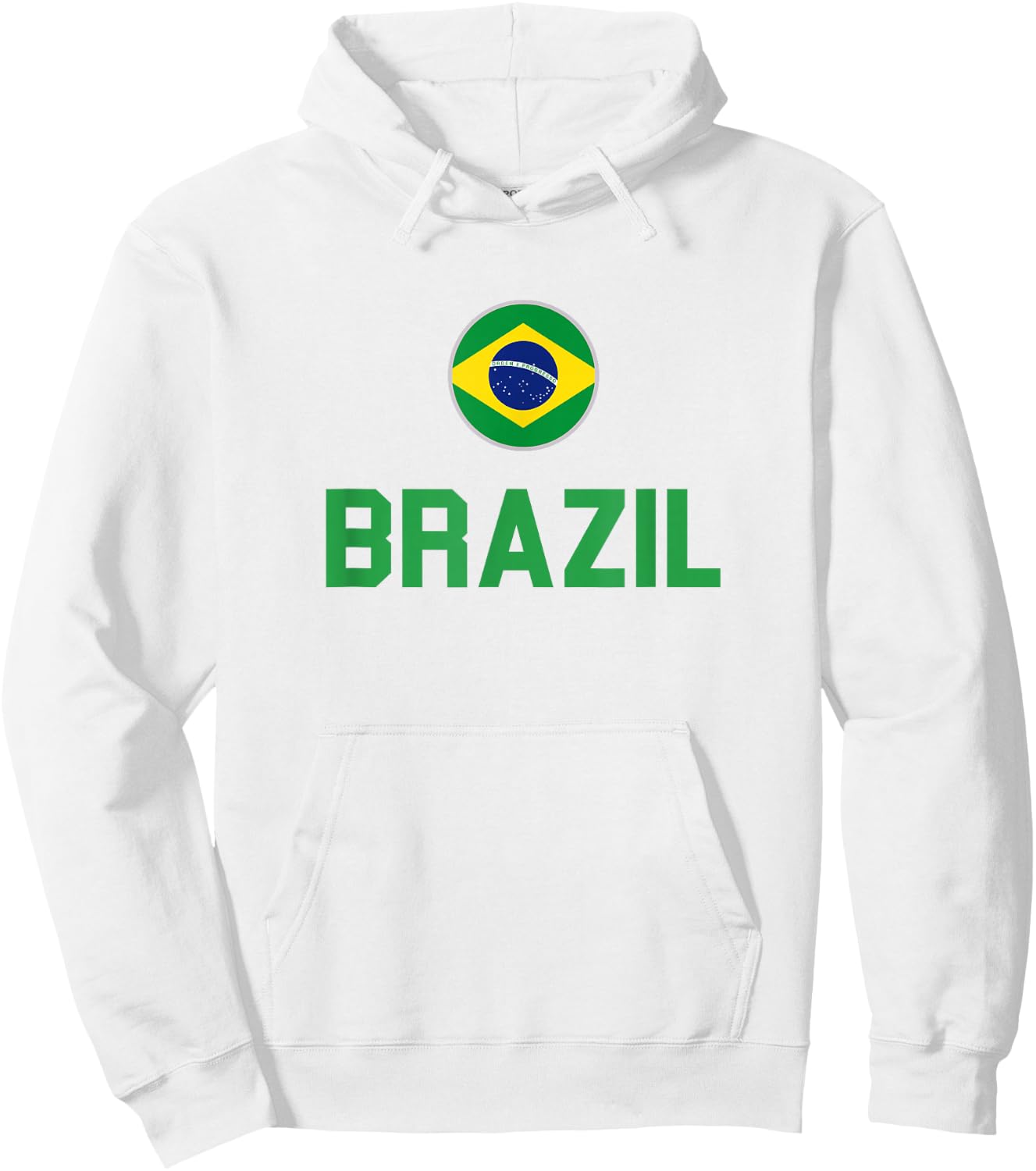 Brazil 2024 Brazilian Flag Proud , yellow Hoodie - Hoodie | White