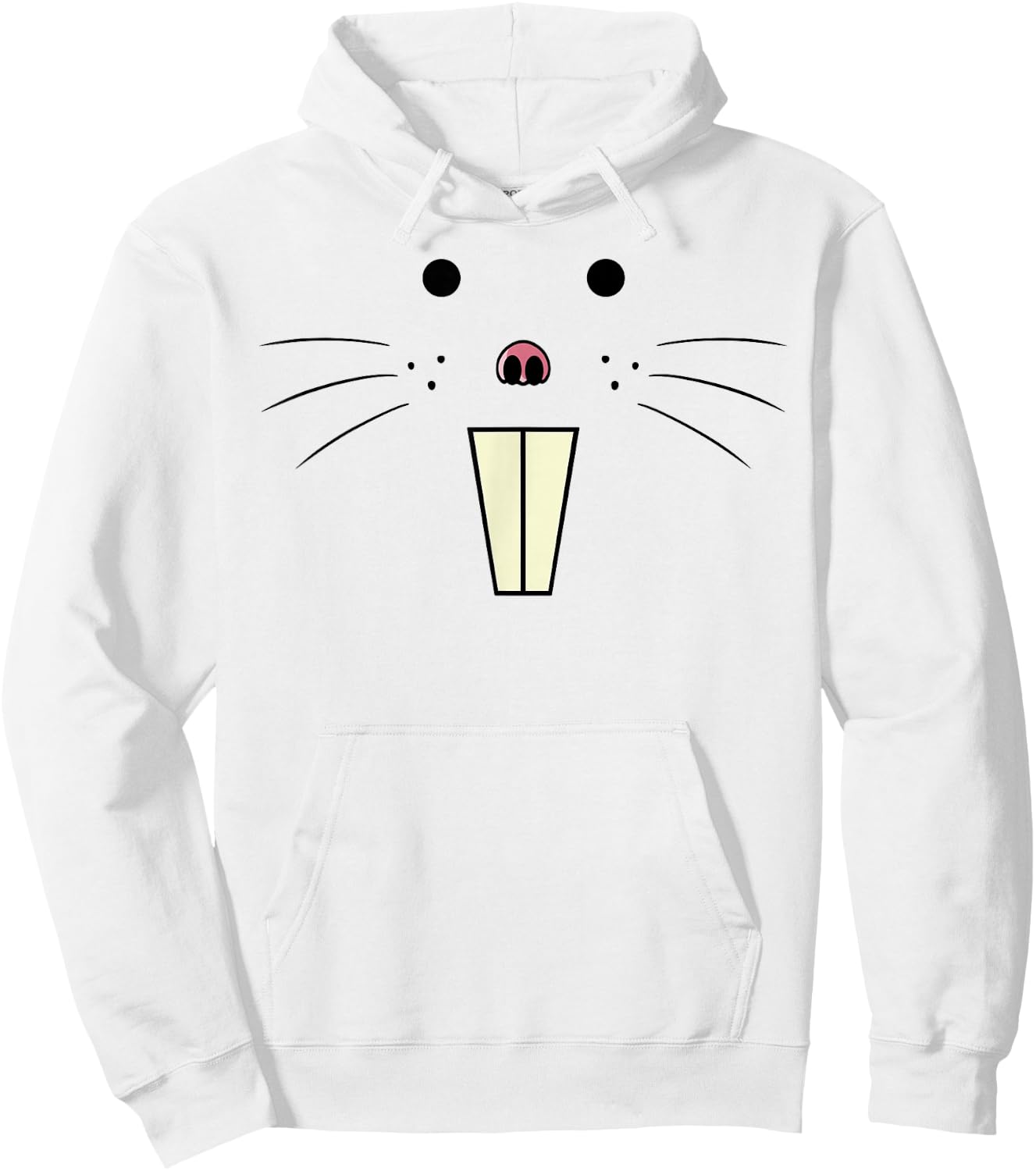 Halloween costume with nude gauze face , pink, s Hoodie - Hoodie | White