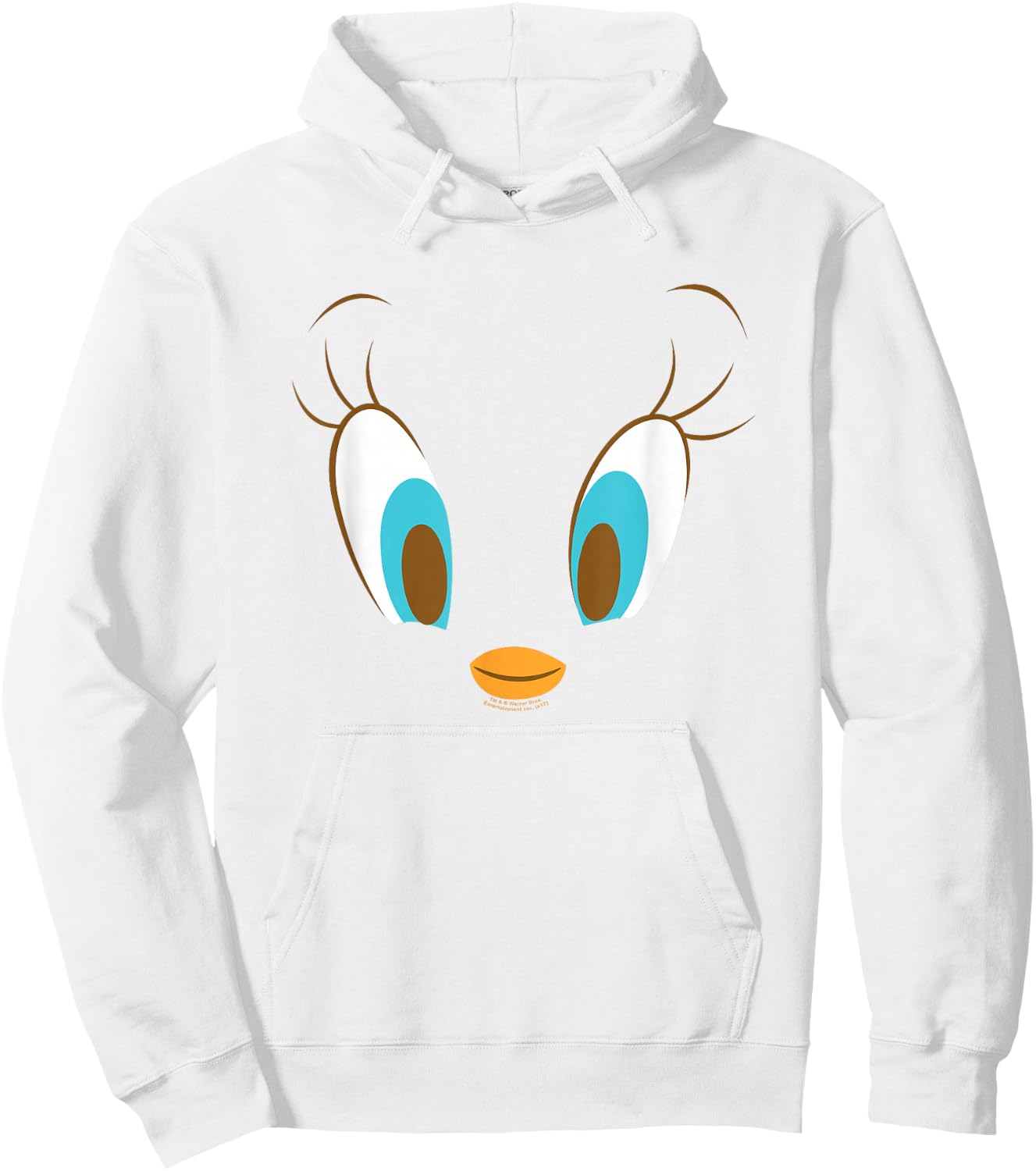 Looney Tunes Tweety Head Hoodie - Hoodie | White
