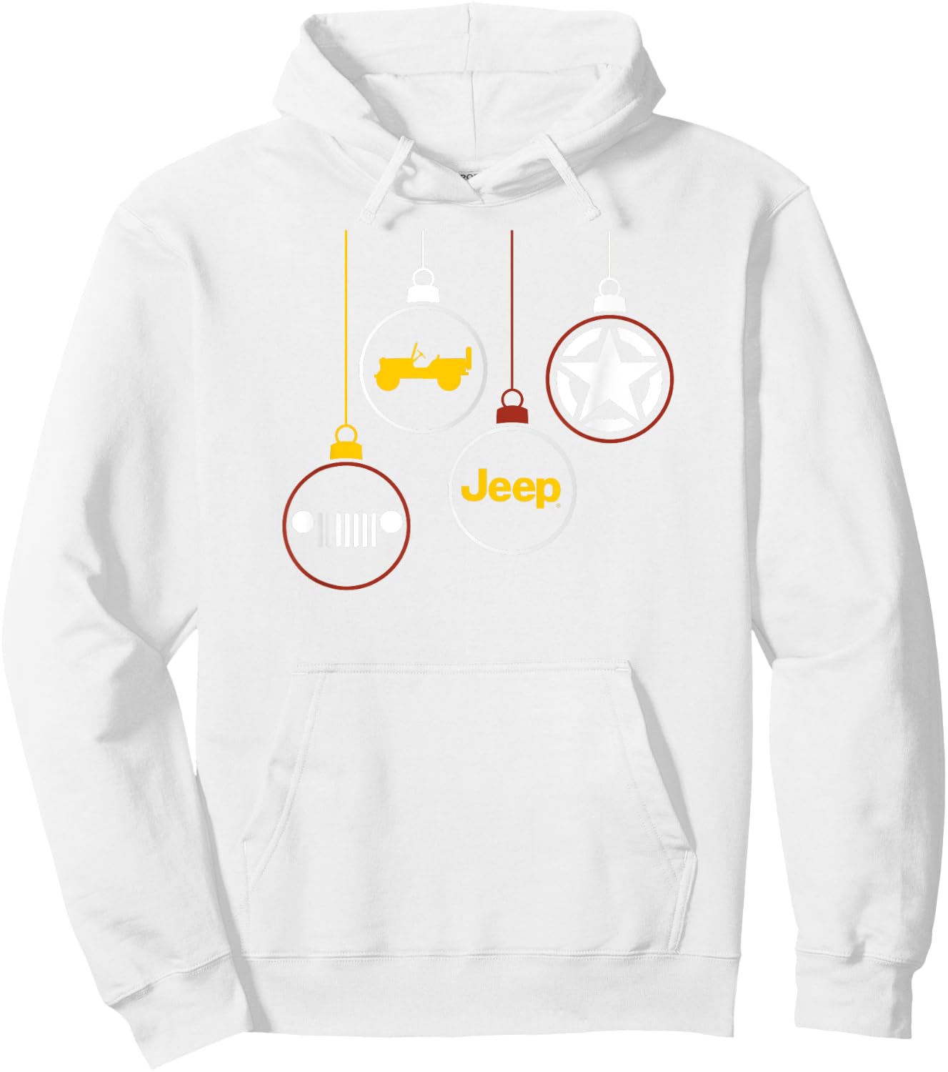 Jeep Ornaments Hoodie - Hoodie | White