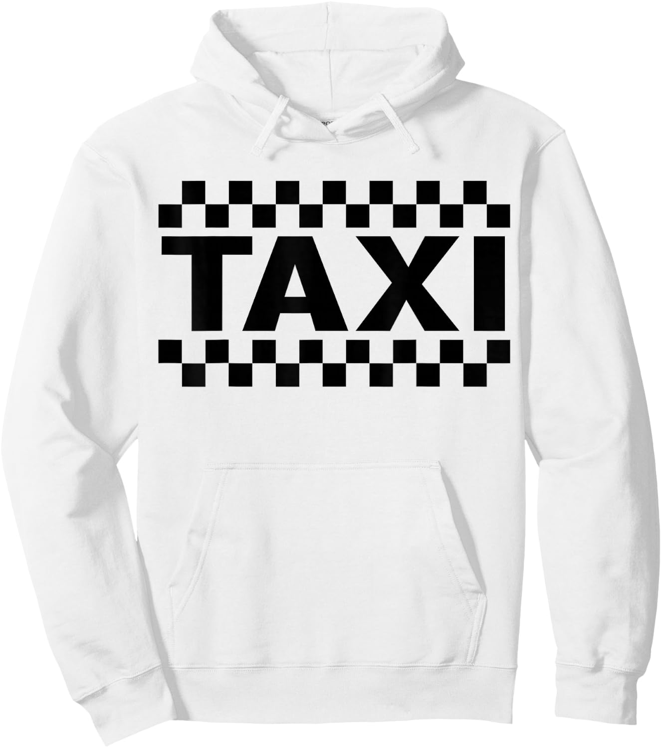 Pretend I'm a Taxi Halloween Costume Driver Uniform Funny Hoodie - Hoodie | White