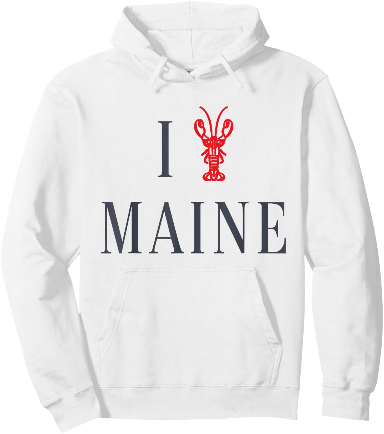 I Love Maine Lobster Hoodie - Hoodie | White