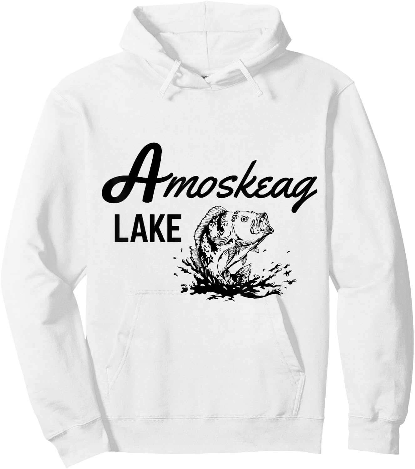 Amoskeag Lake Grown Ups Hoodie - Hoodie | White