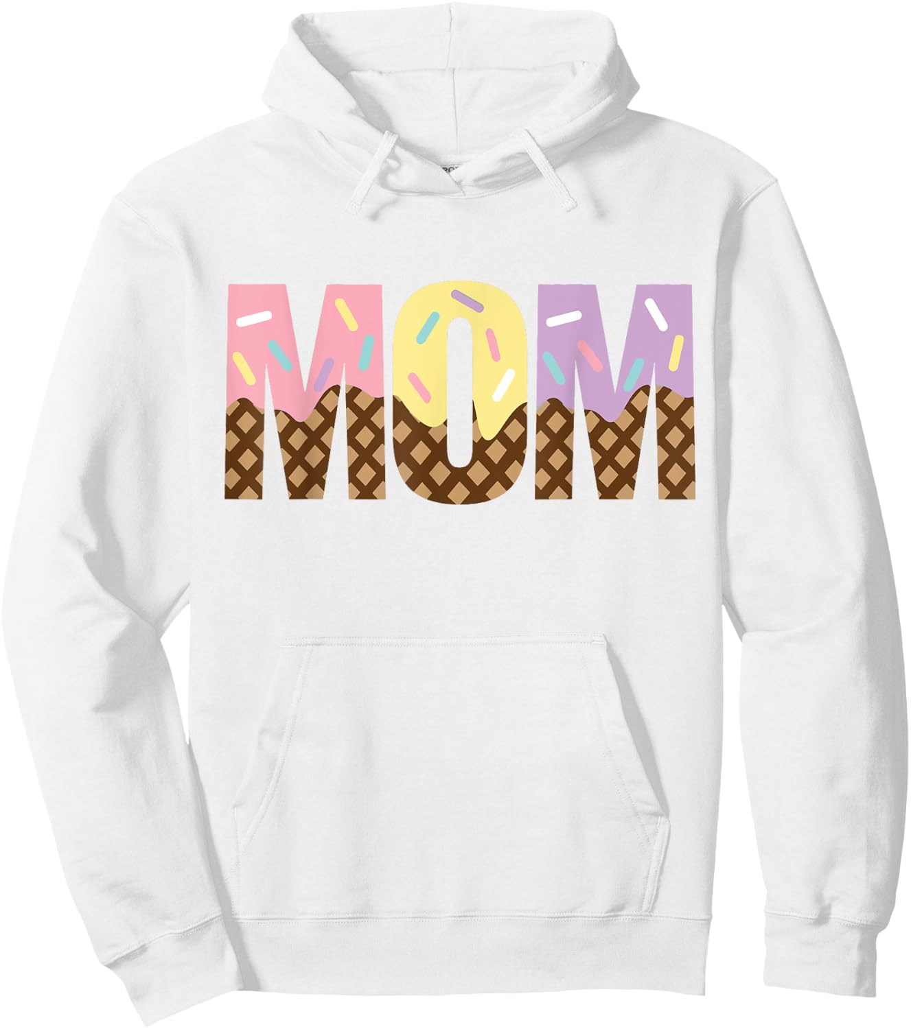 Mom Of The Sweet One Ice Cream 1st First Family Mother's Day Men Women Hoodie - Hoodie | White