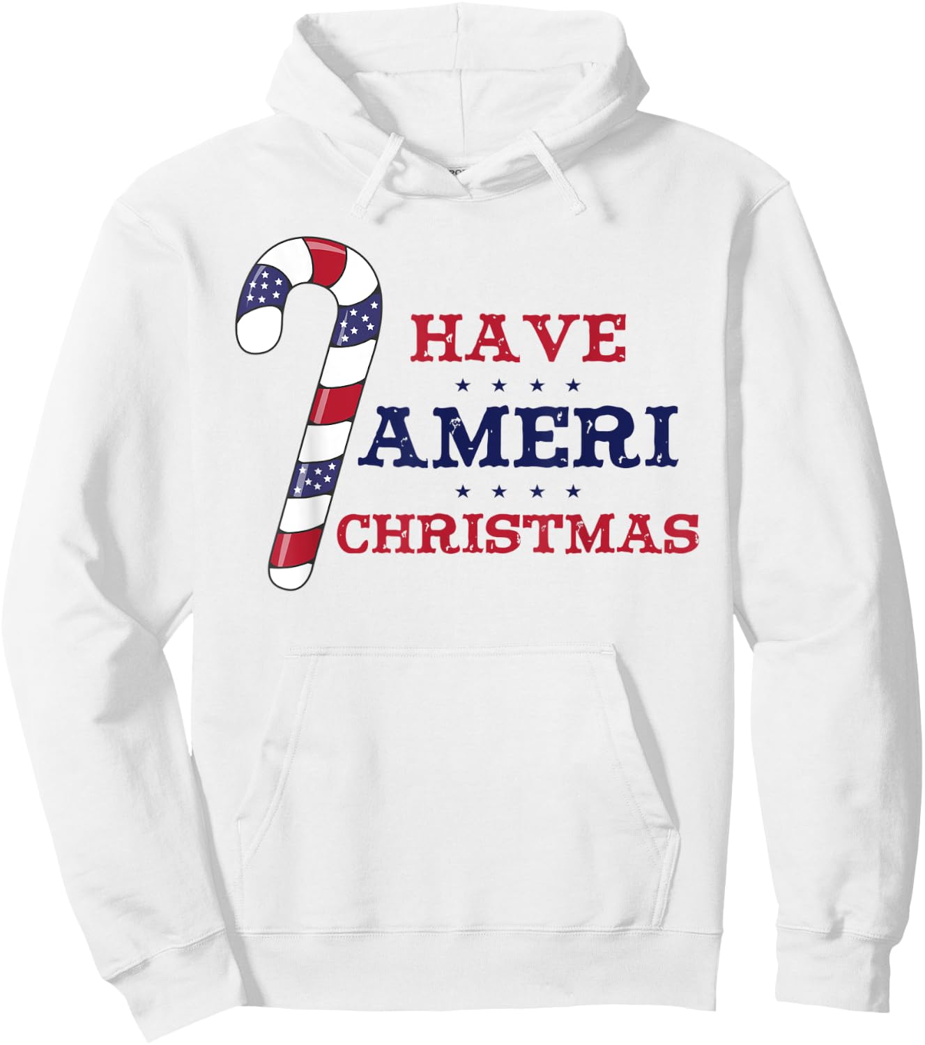 Patriotic Xmas American Have Ameri Christmas Kids Men Hoodie - Hoodie | White