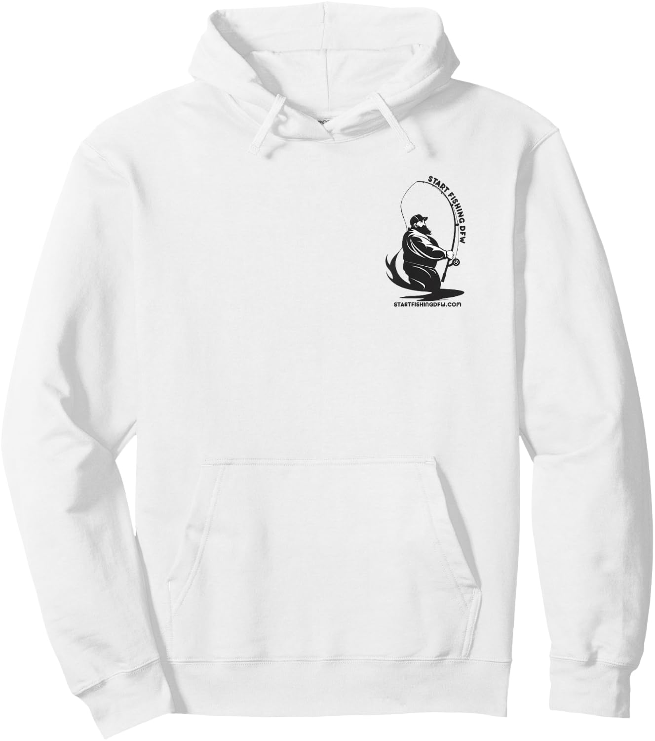 Start Fishing DFW Hoodie - Hoodie | White