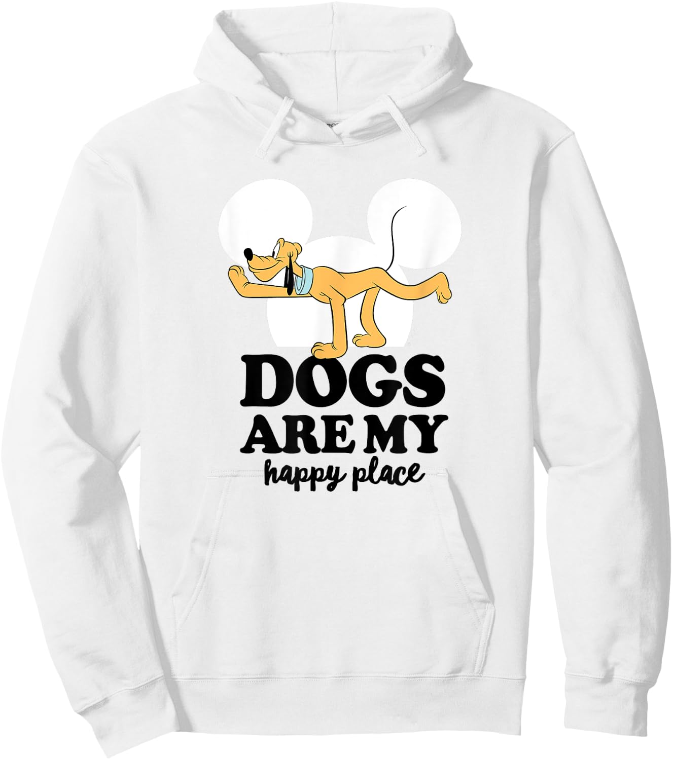 Pluto - Dogs Are My Happy Place Hoodie - Hoodie | White