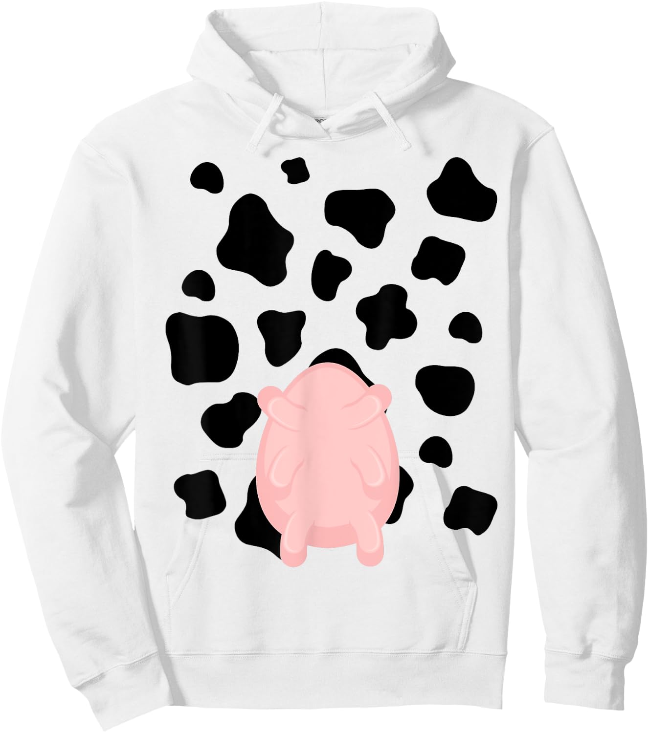 Cow Utter Funny Last Minute Halloween Costume Idea Hoodie - Hoodie | White