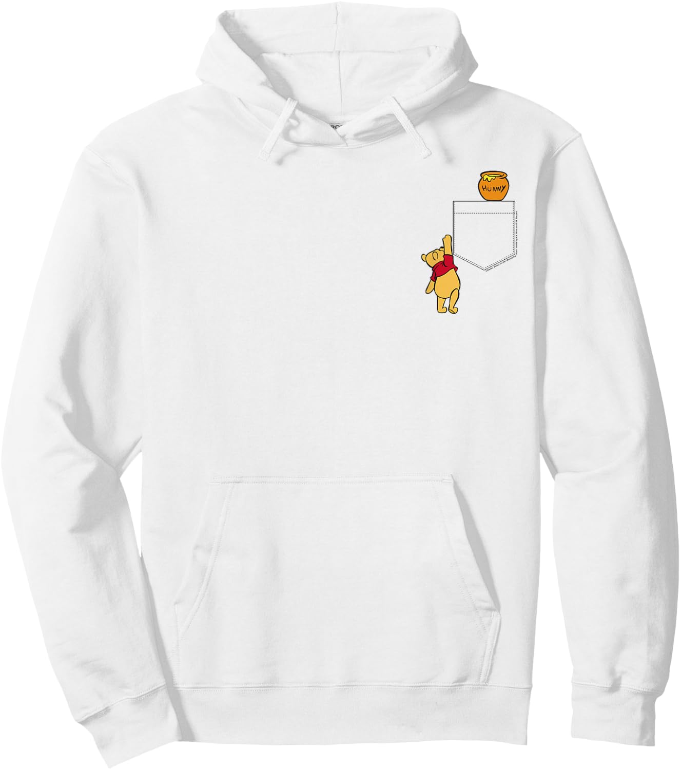 Disney Winnie The Pooh Reaching For Pocket Honey V2 , White Hoodie - Hoodie | White