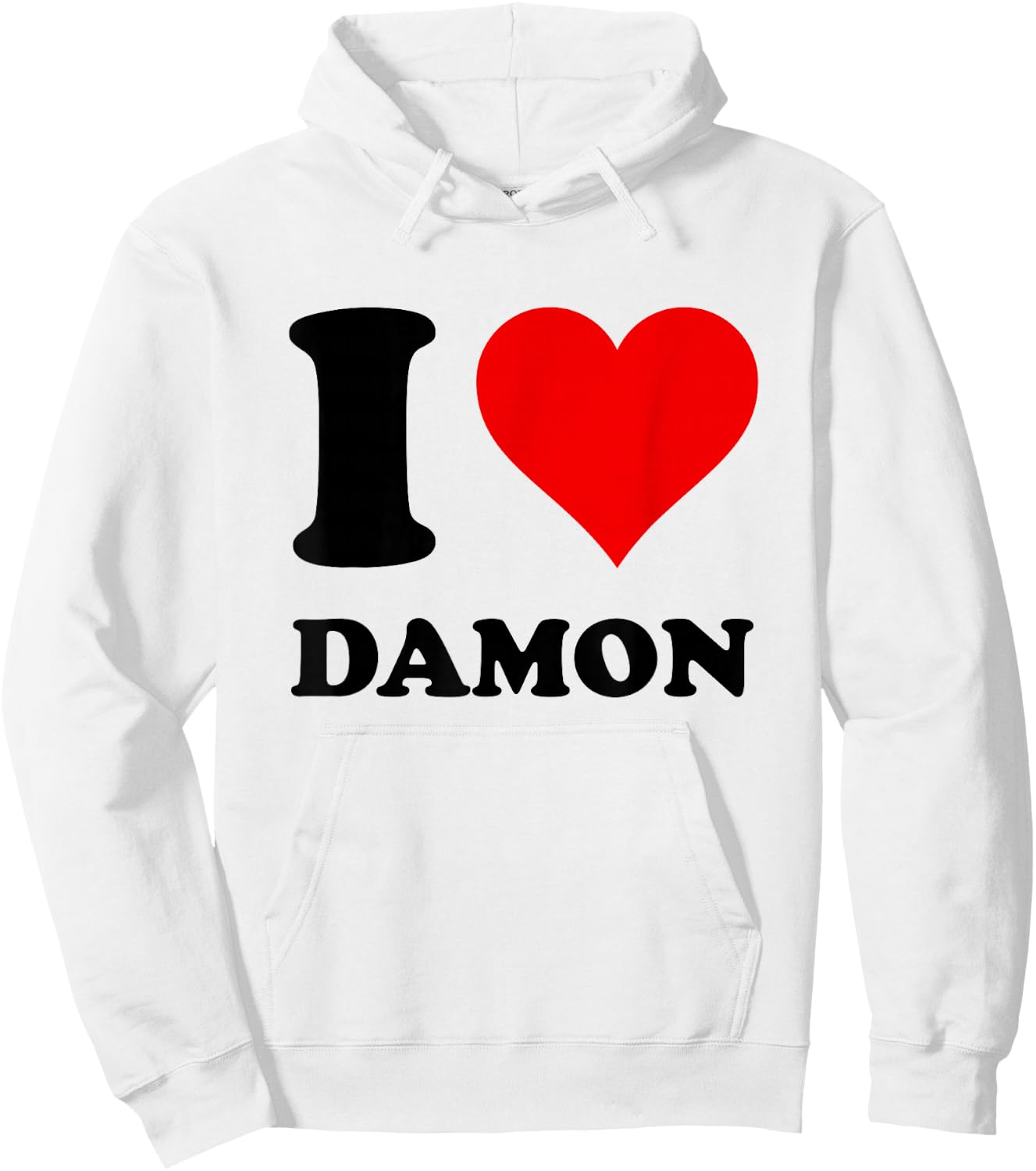 Ich Liebe Damon Hoodie - Hoodie | White