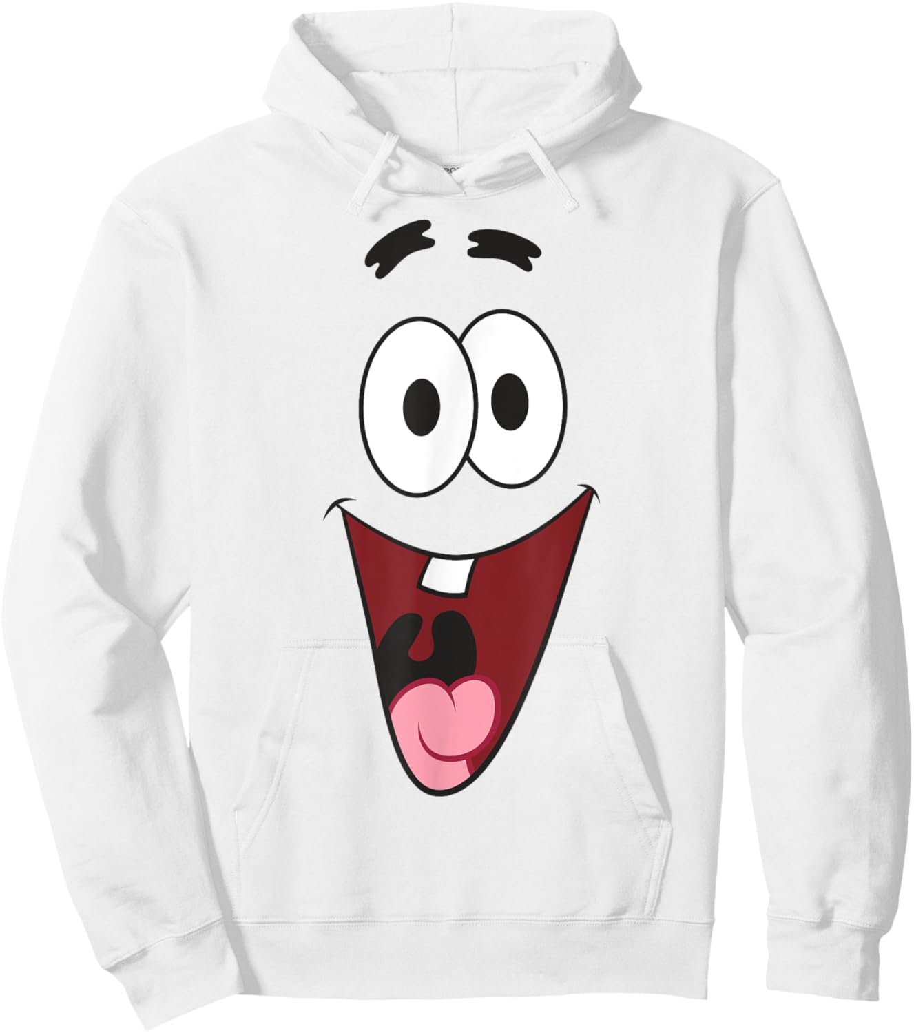 SpongeBob SquarePants Halloween Patrick Laugh Face Costume Hoodie - Hoodie | White