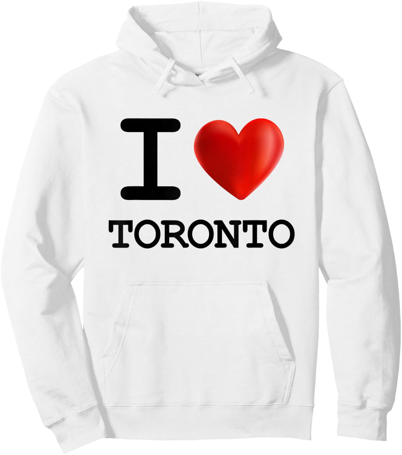 I Love Toronto Souvenir Tourist Heart Hoodie - Hoodie | White