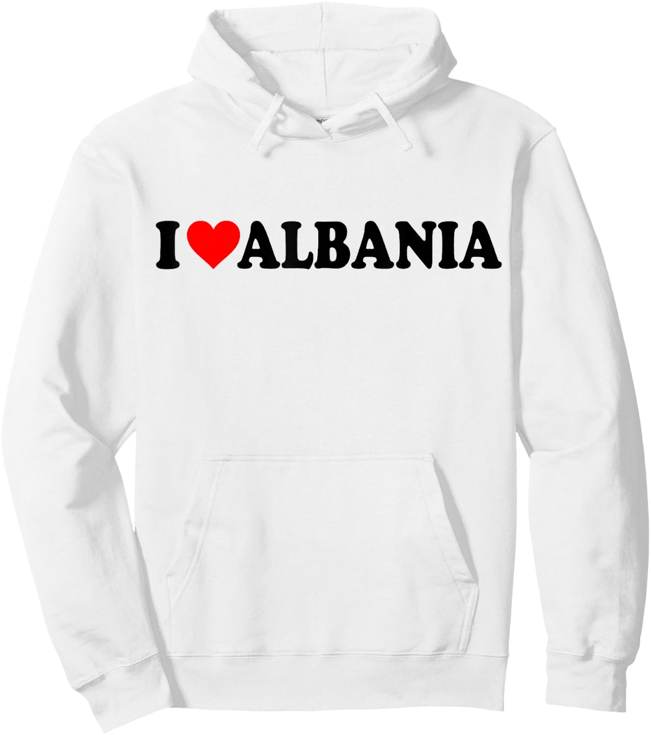 I Love Albania Hoodie - Hoodie | White
