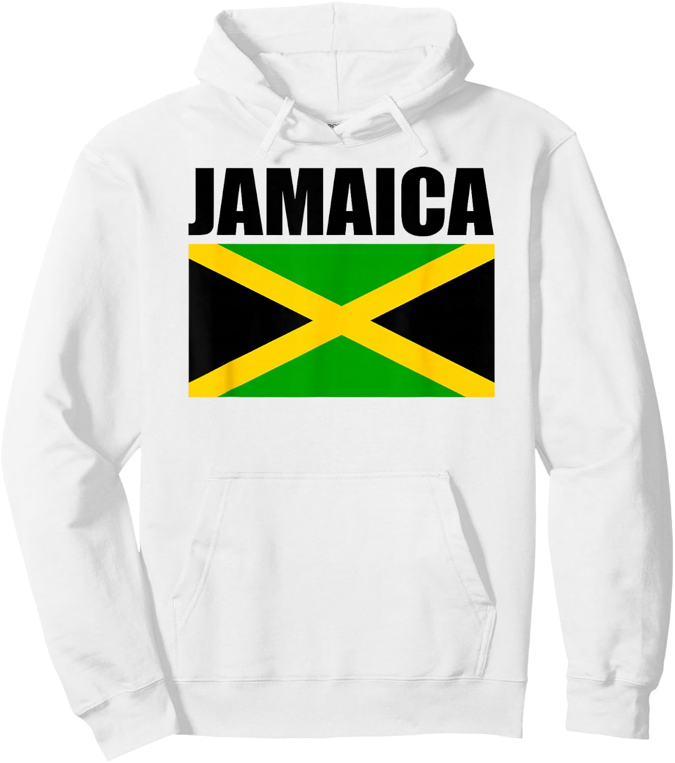 Jamaican Flag, Love Jamaica Hoodie - Hoodie | White