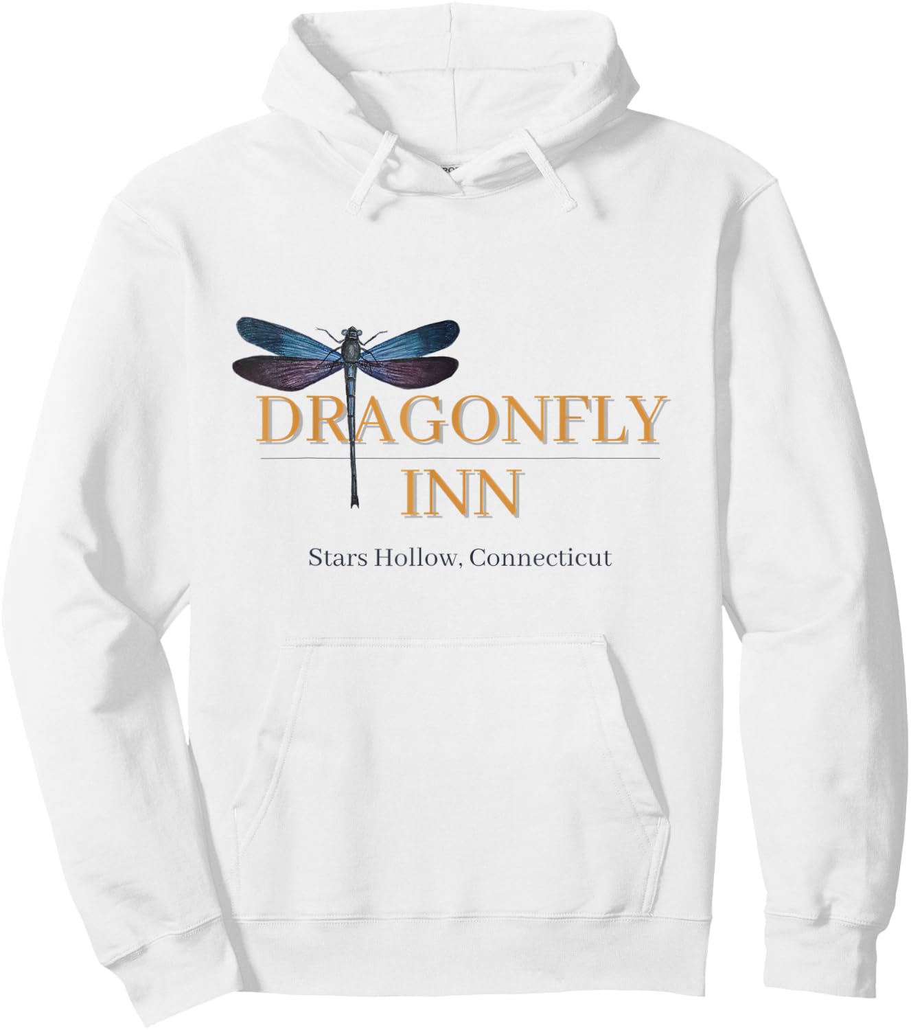 Dragonfly Inn Stars Hollow CT Cute, Funny Hoodie - Hoodie | White