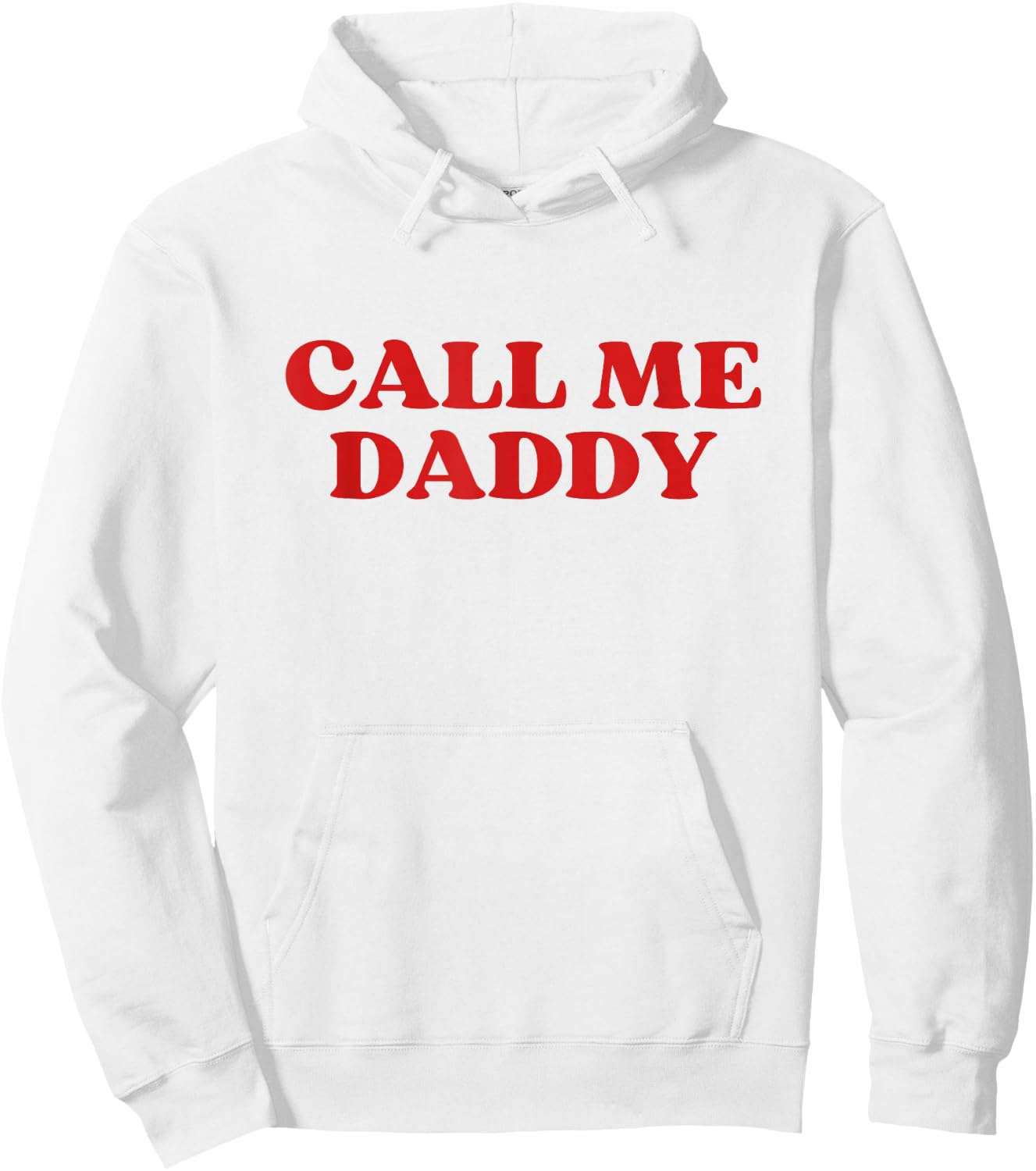Daddy Call Me Y2k Aesthetic - Weiß, Small - , Klassisch, Retro-Design und Buchstabenmuster Hoodie - Hoodie | White