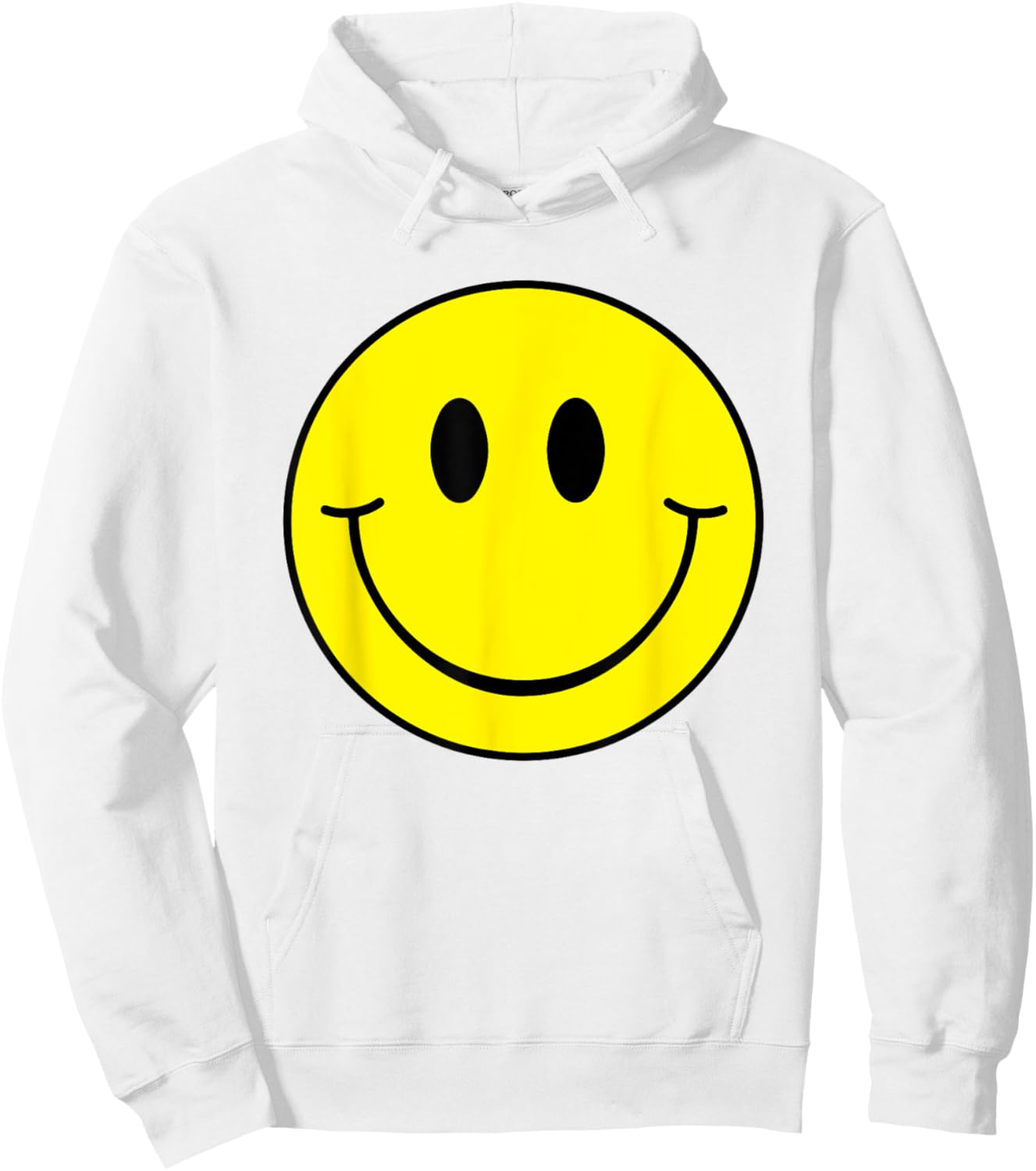 Yellow Smile Face Shirt Cute Happy Peace Smiling Face Kids Hoodie - Hoodie | White