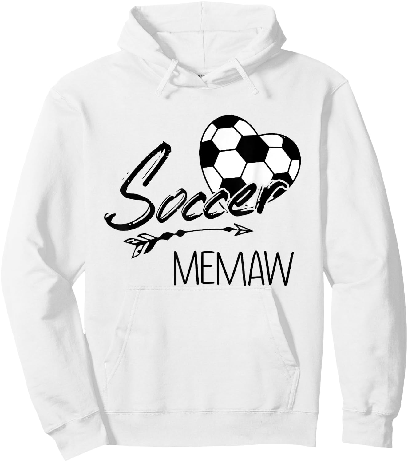Soccer Memaw Grandma Gift Hoodie - Hoodie | White