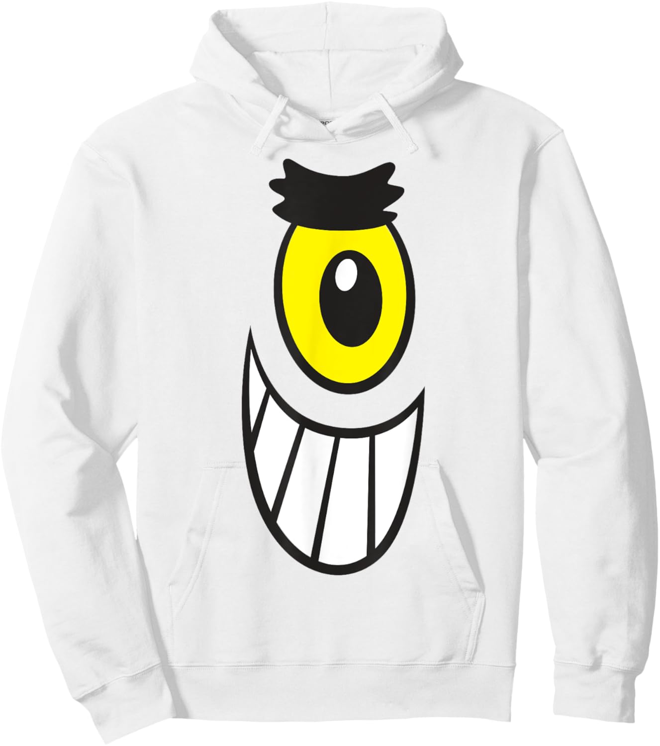 SpongeBob SquarePants Halloween Plankton Big Face Costume , Green Hoodie - Hoodie | White